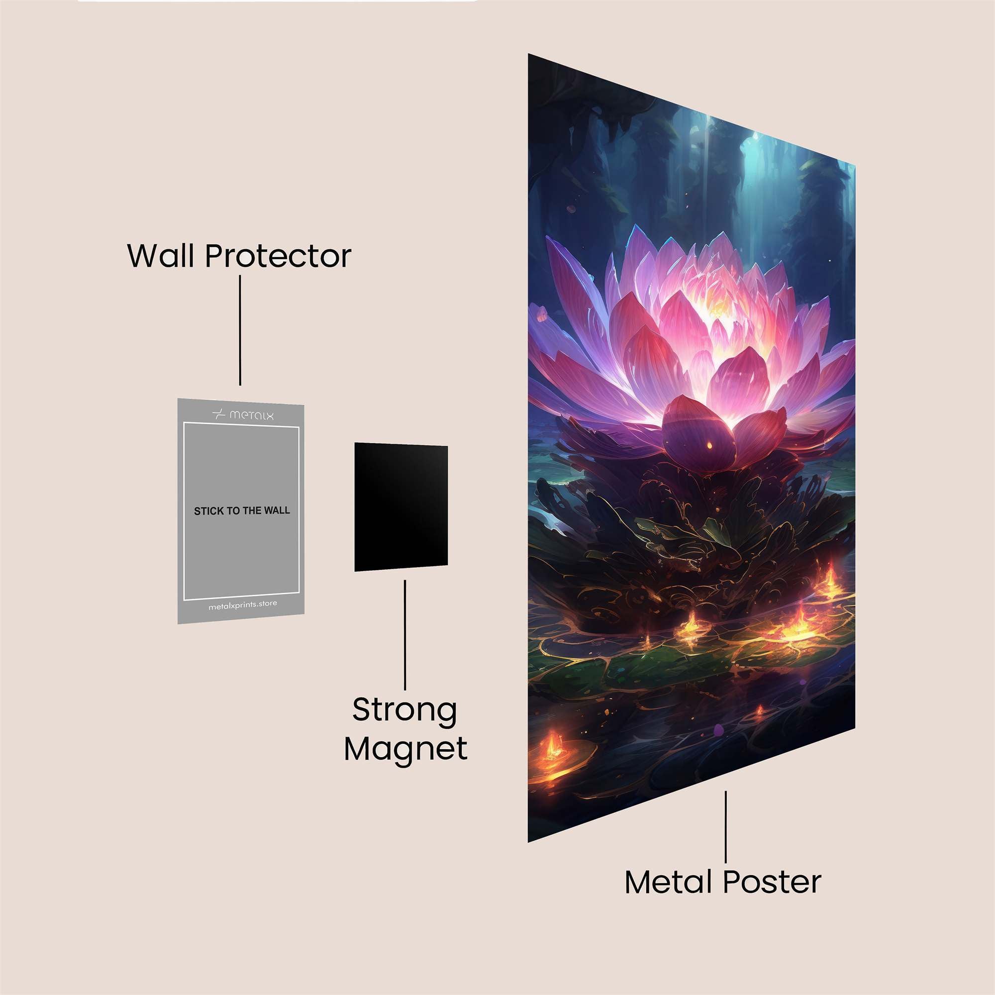 Lotus Radiance Safe Wall Magnetic / M