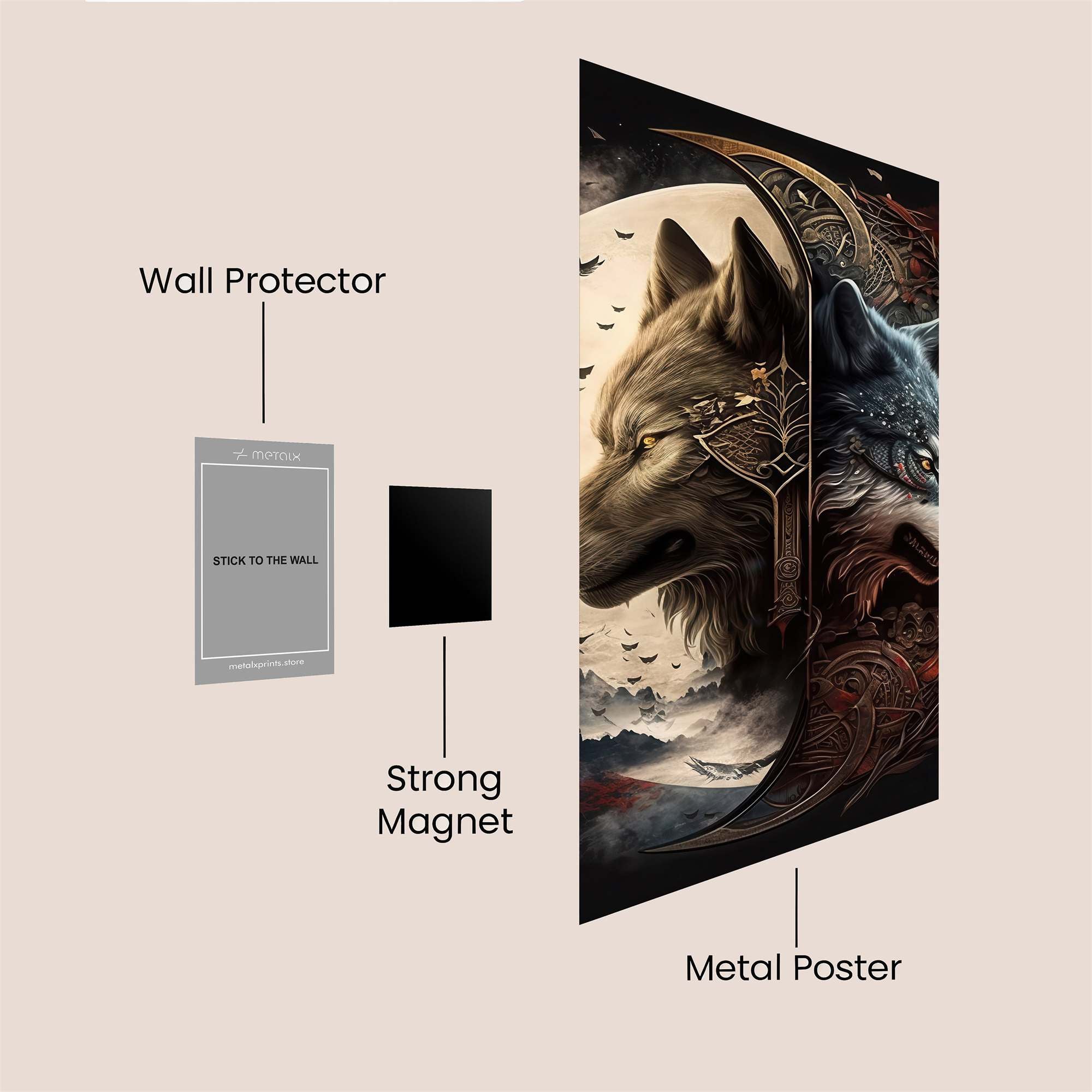 Wolf Duality Safe Wall Magnetic / M