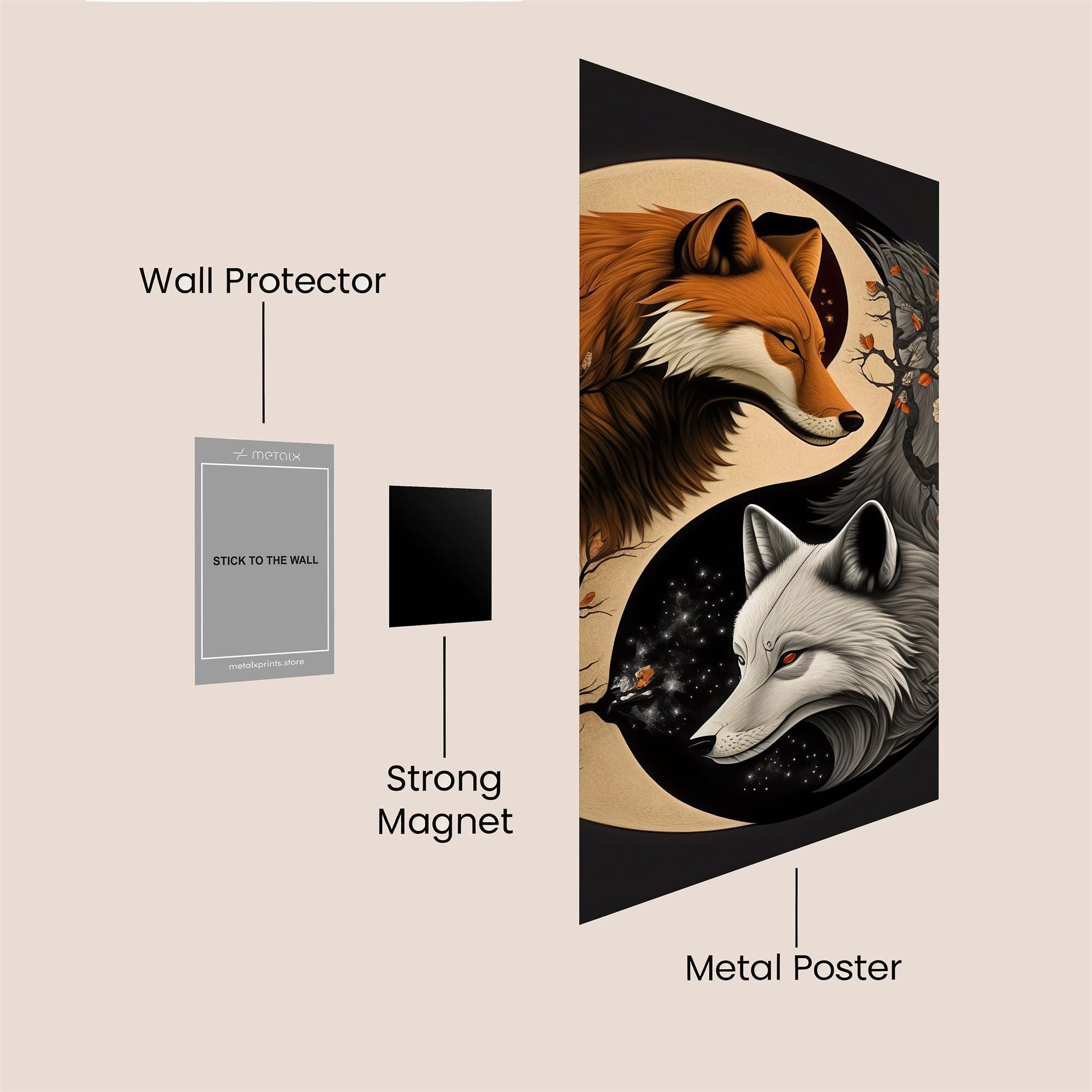 Fox Duality Safe Wall Magnetic / M