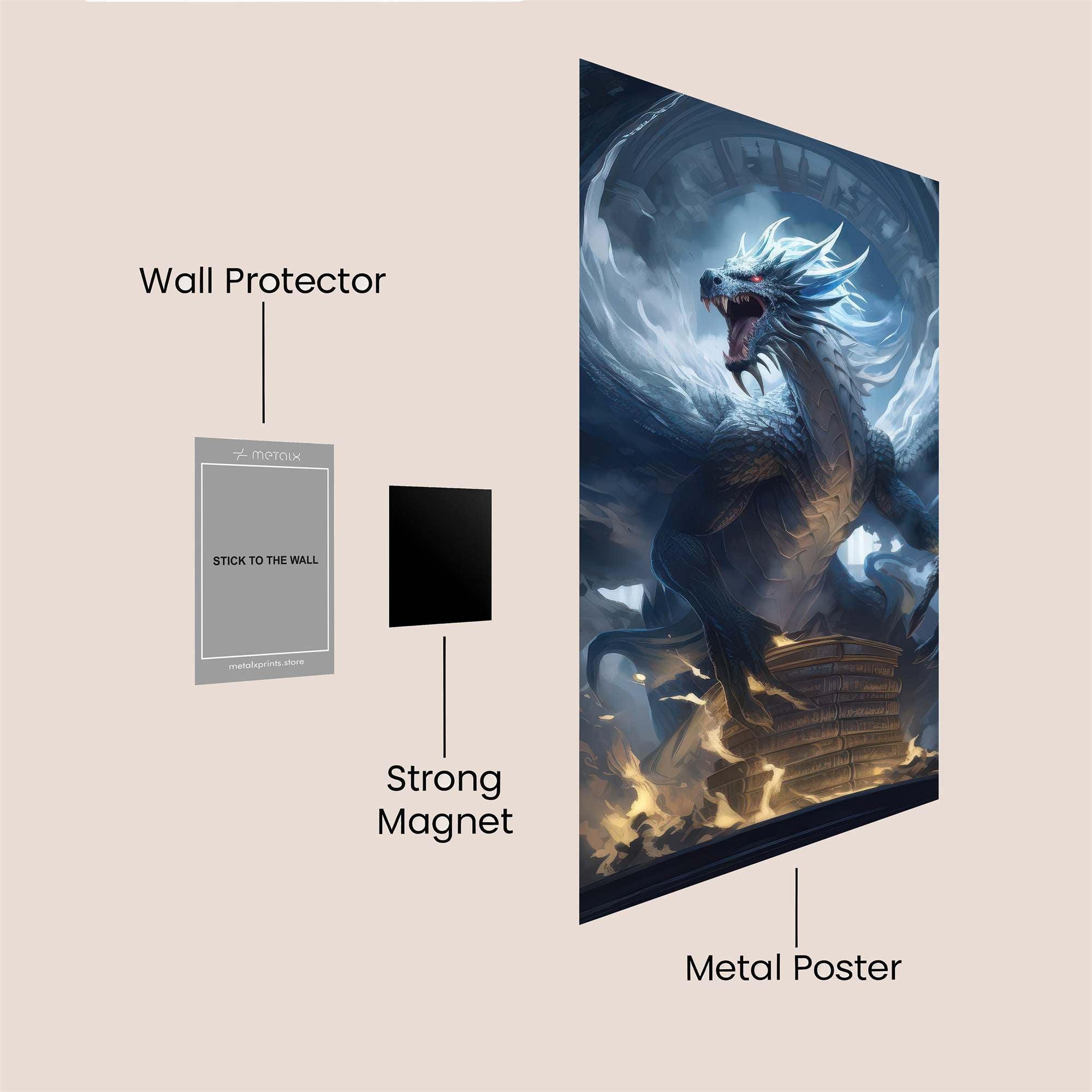 Dragon Resplendent Safe Wall Magnetic / M