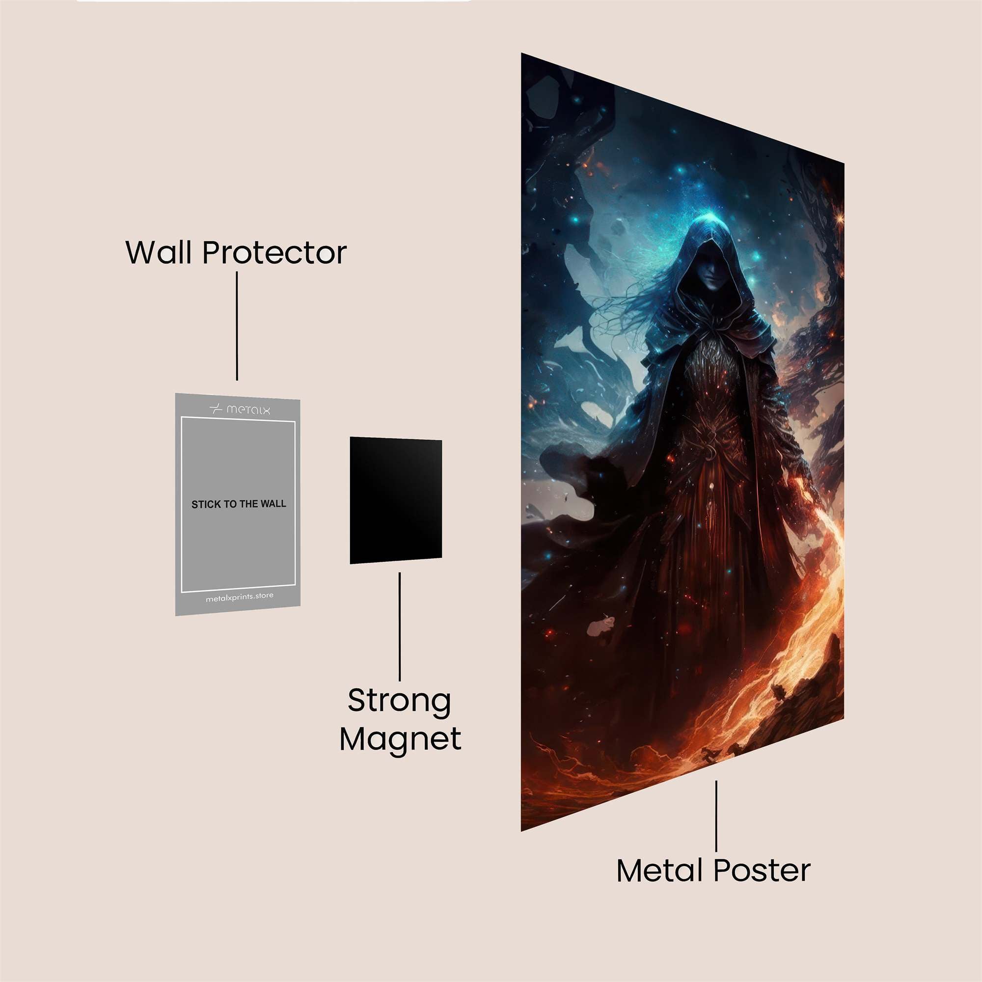 Sorceress Enigma Safe Wall Magnetic / M