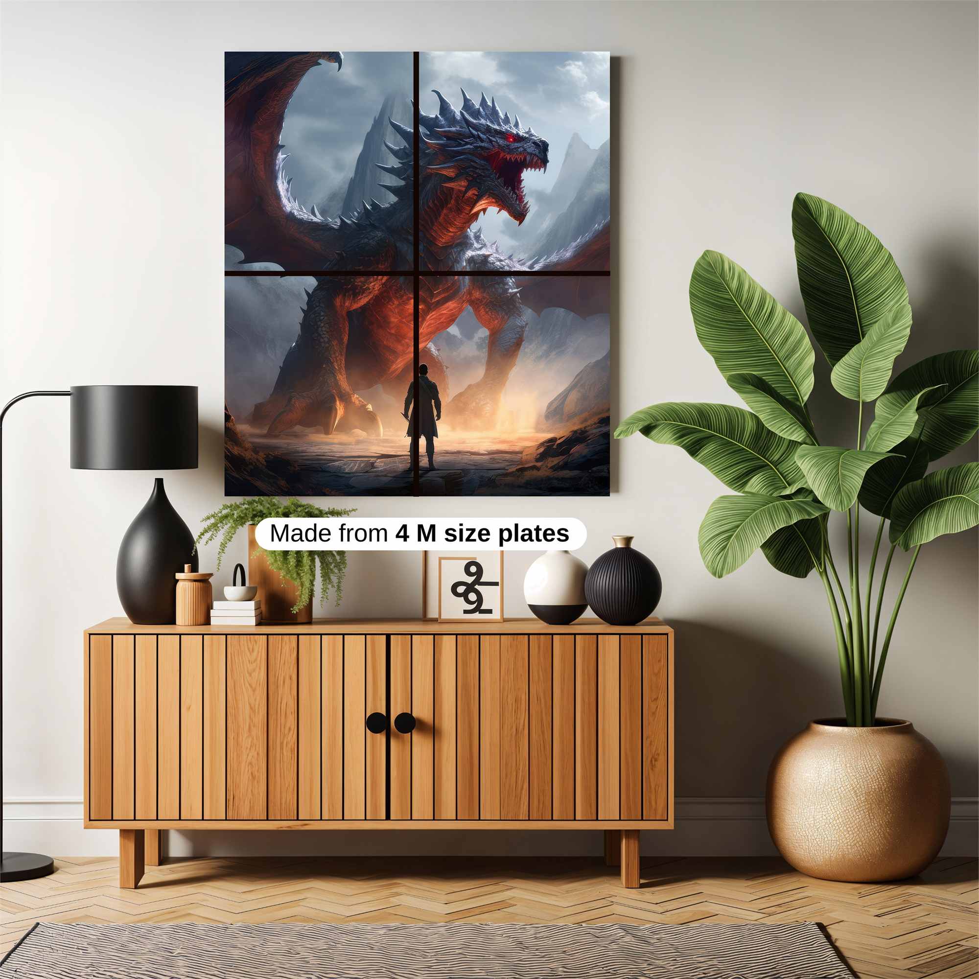 Dragon Confrontation Safe Wall Magnetic / M