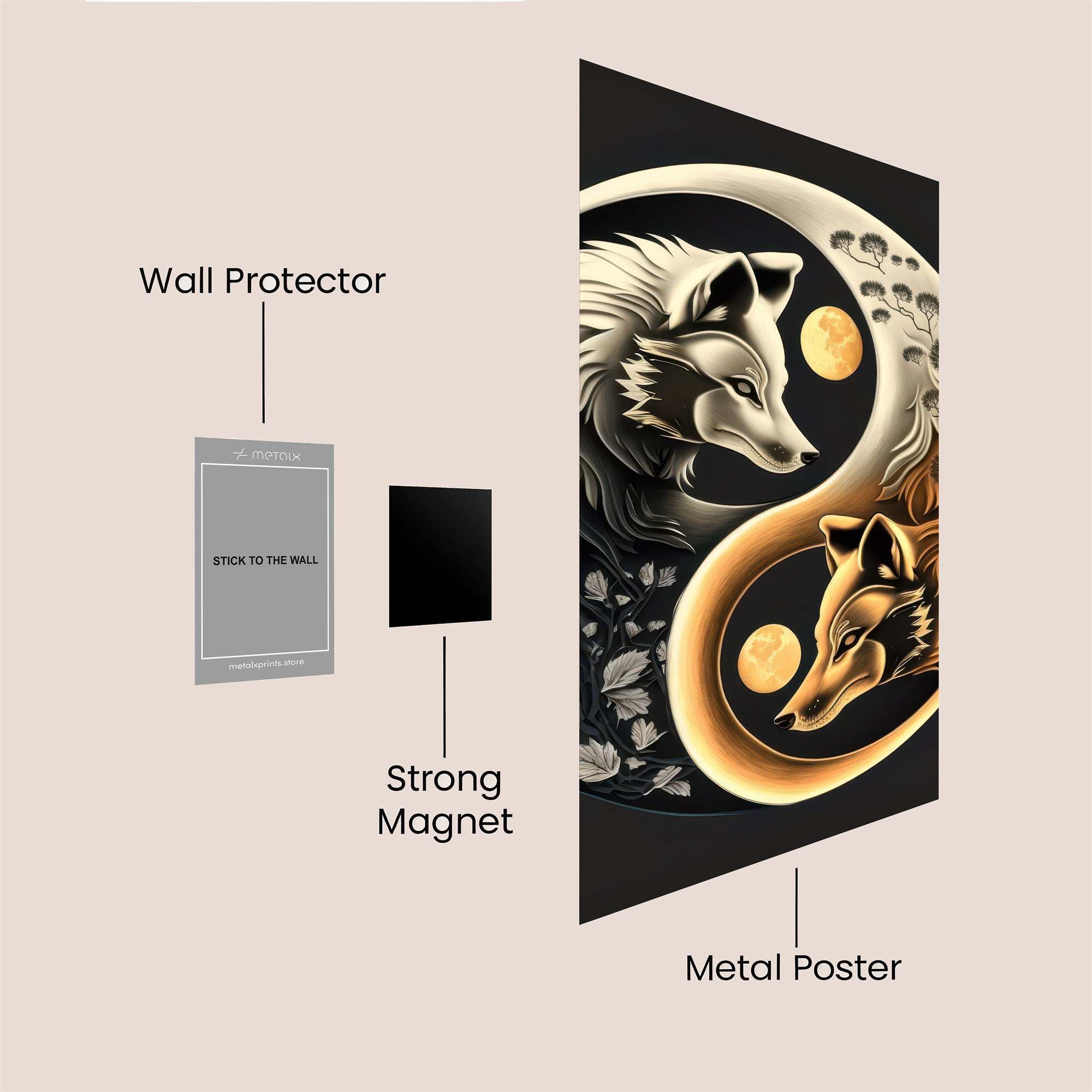 Wolf Harmony Safe Wall Magnetic / M