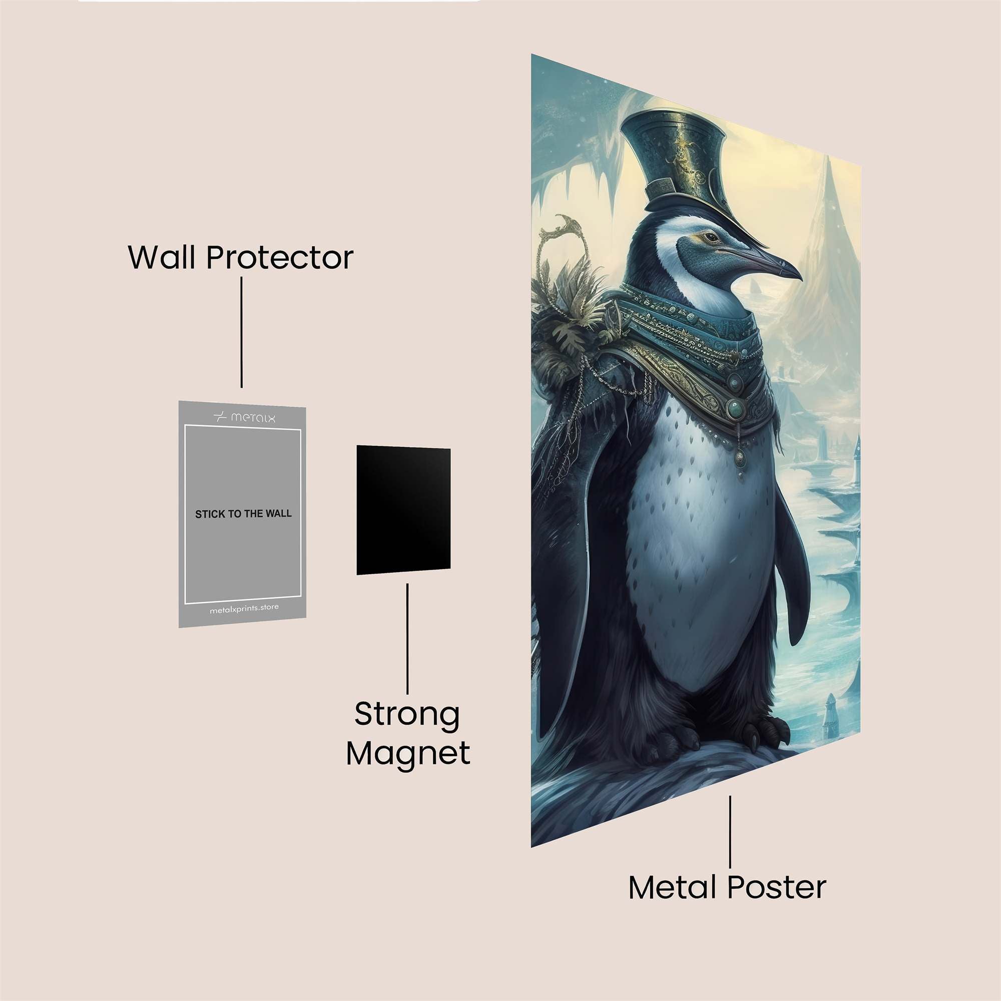 Penguin Monarch Safe Wall Magnetic / M