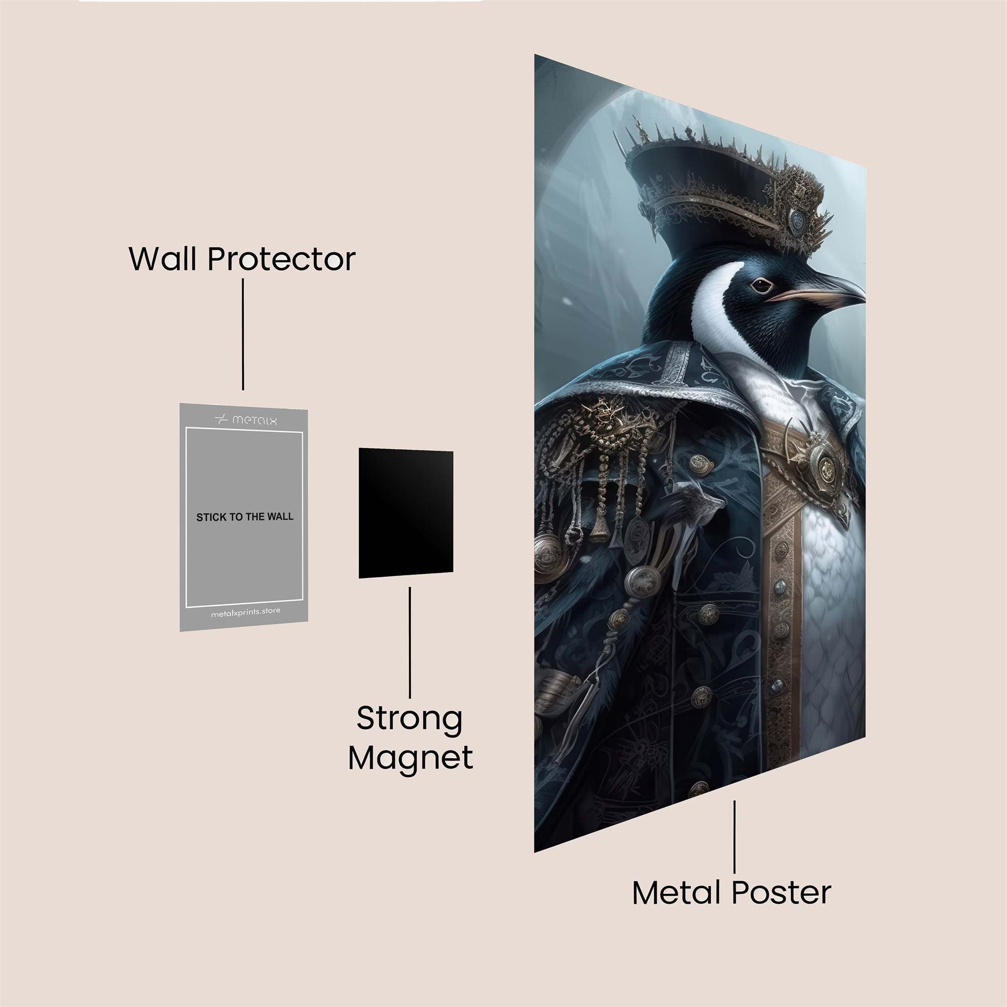 Penguin Monarch Safe Wall Magnetic / M