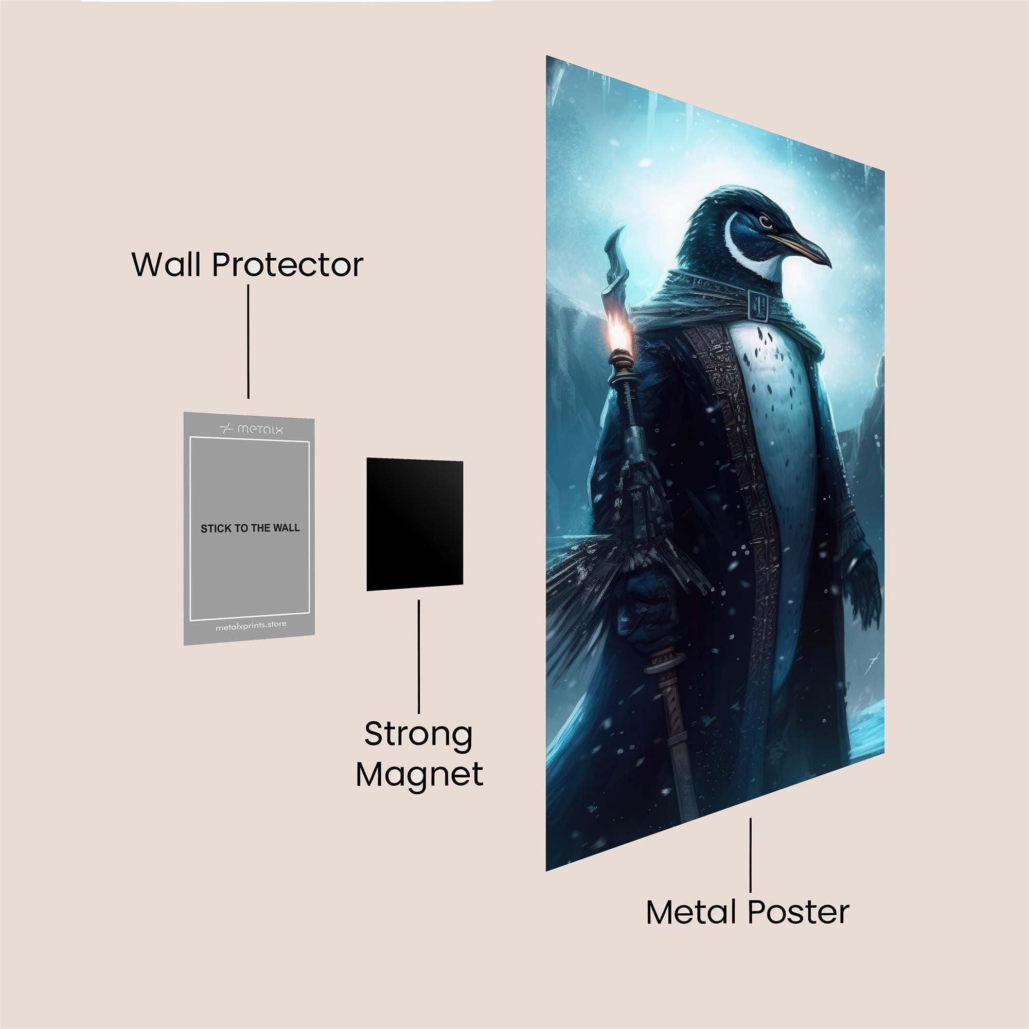 Penguin Mystic Safe Wall Magnetic / M