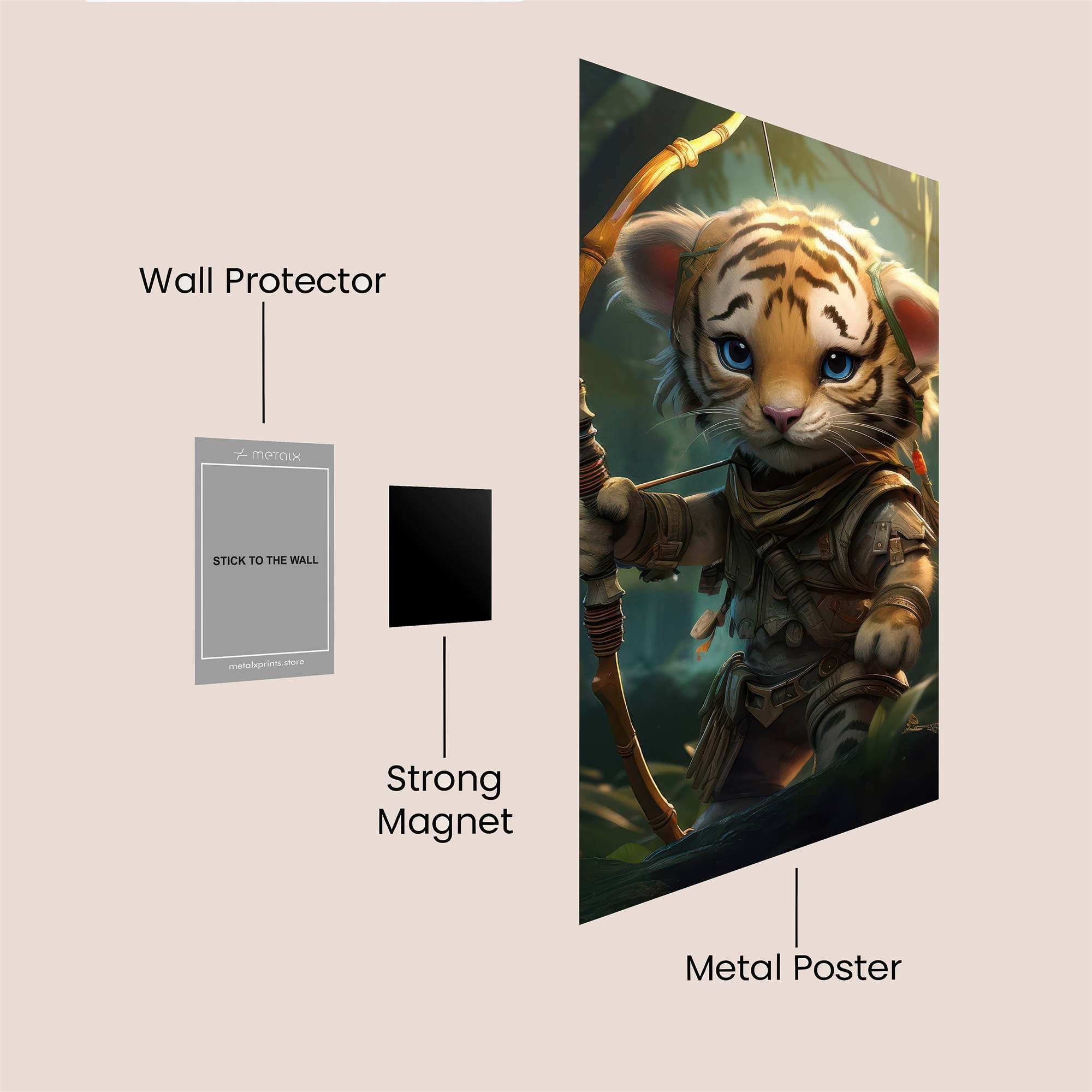 Tiger Archer Safe Wall Magnetic / M