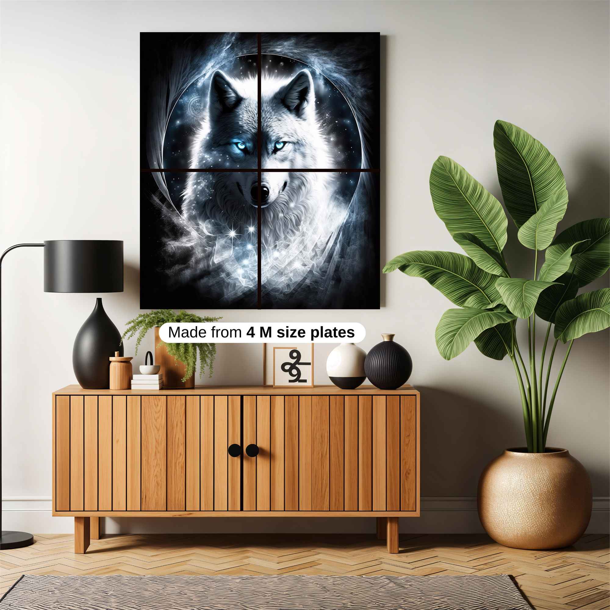Lunar Wolf Safe Wall Magnetic / M