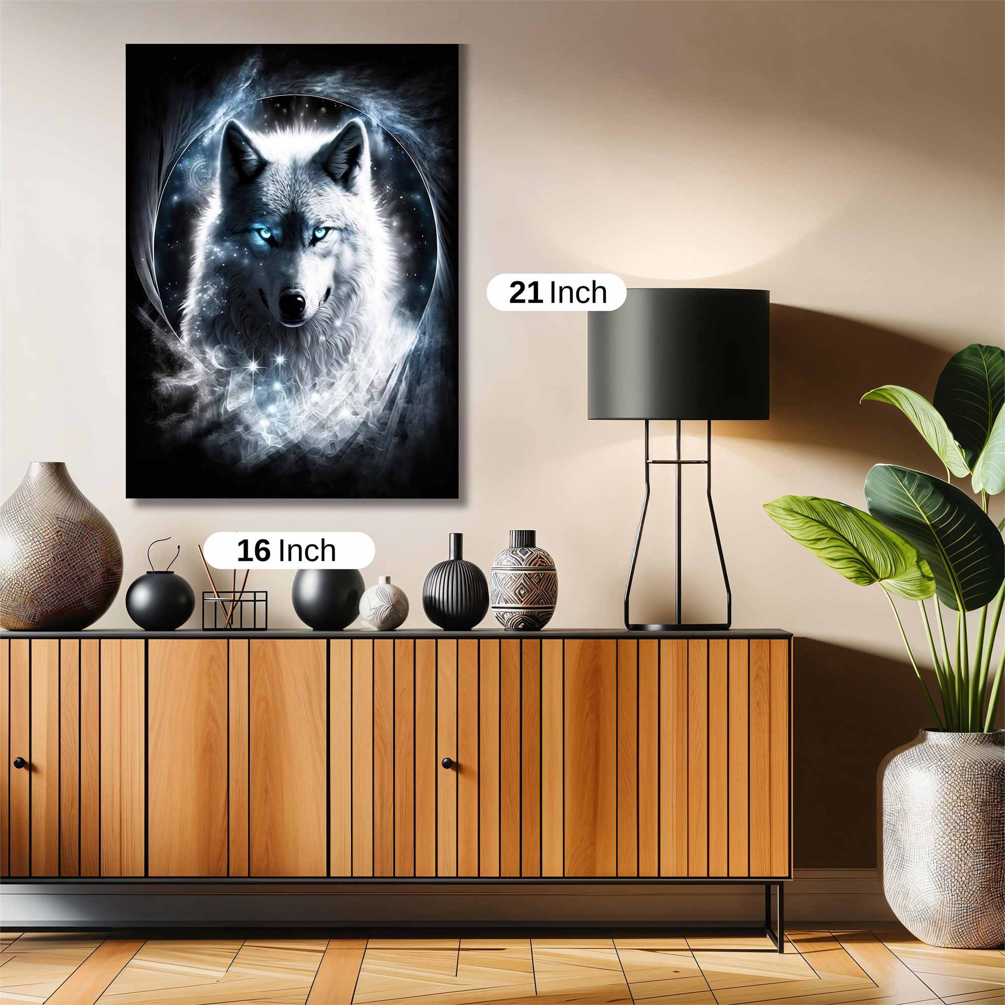 Lunar Wolf Safe Wall Magnetic / M