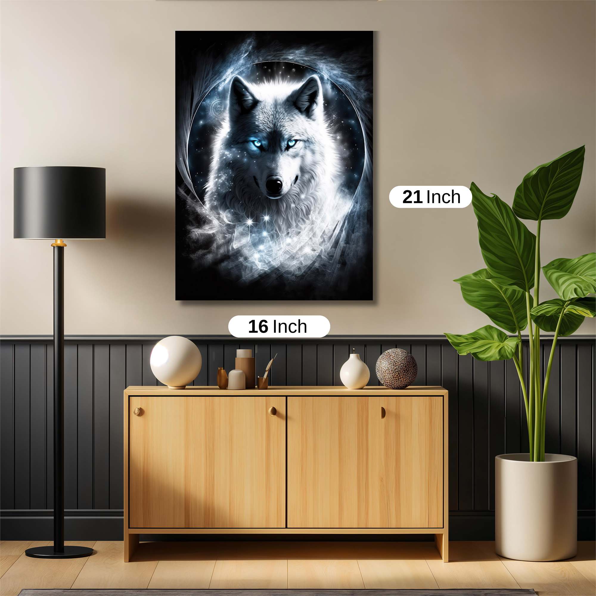 Lunar Wolf Safe Wall Magnetic / M