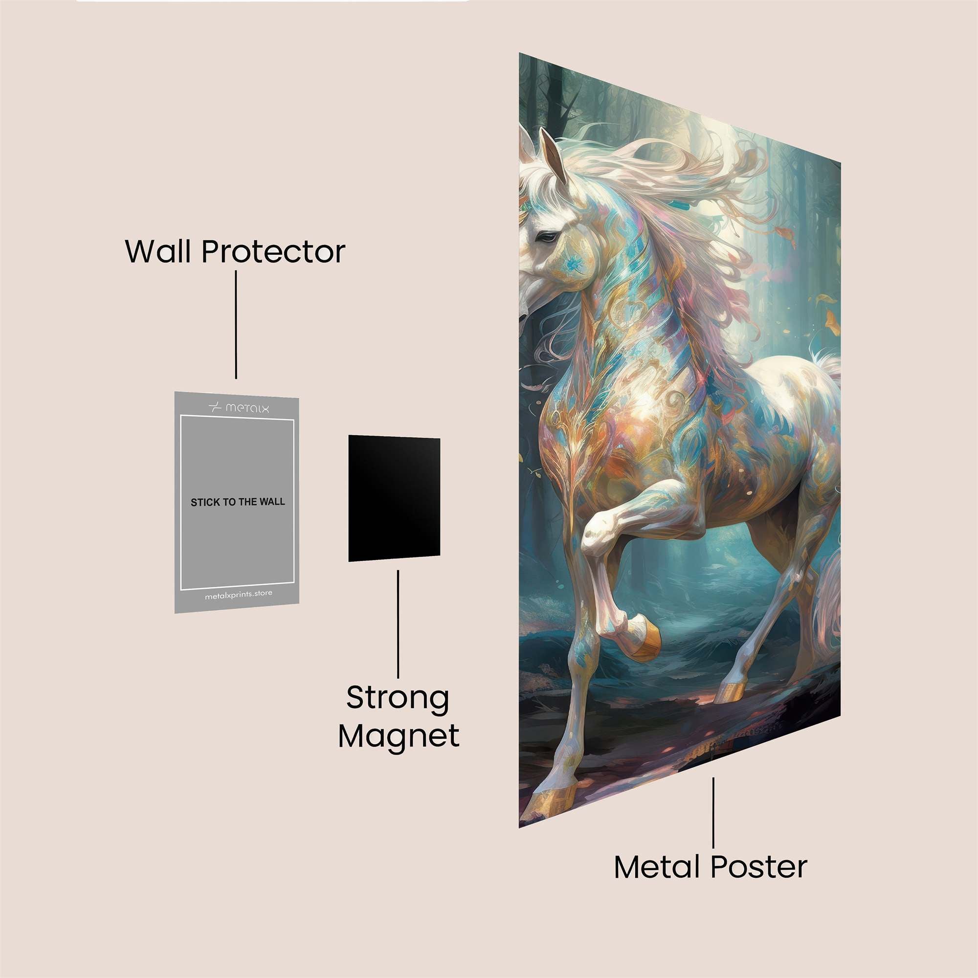 Unicorn Enchantment Safe Wall Magnetic / M