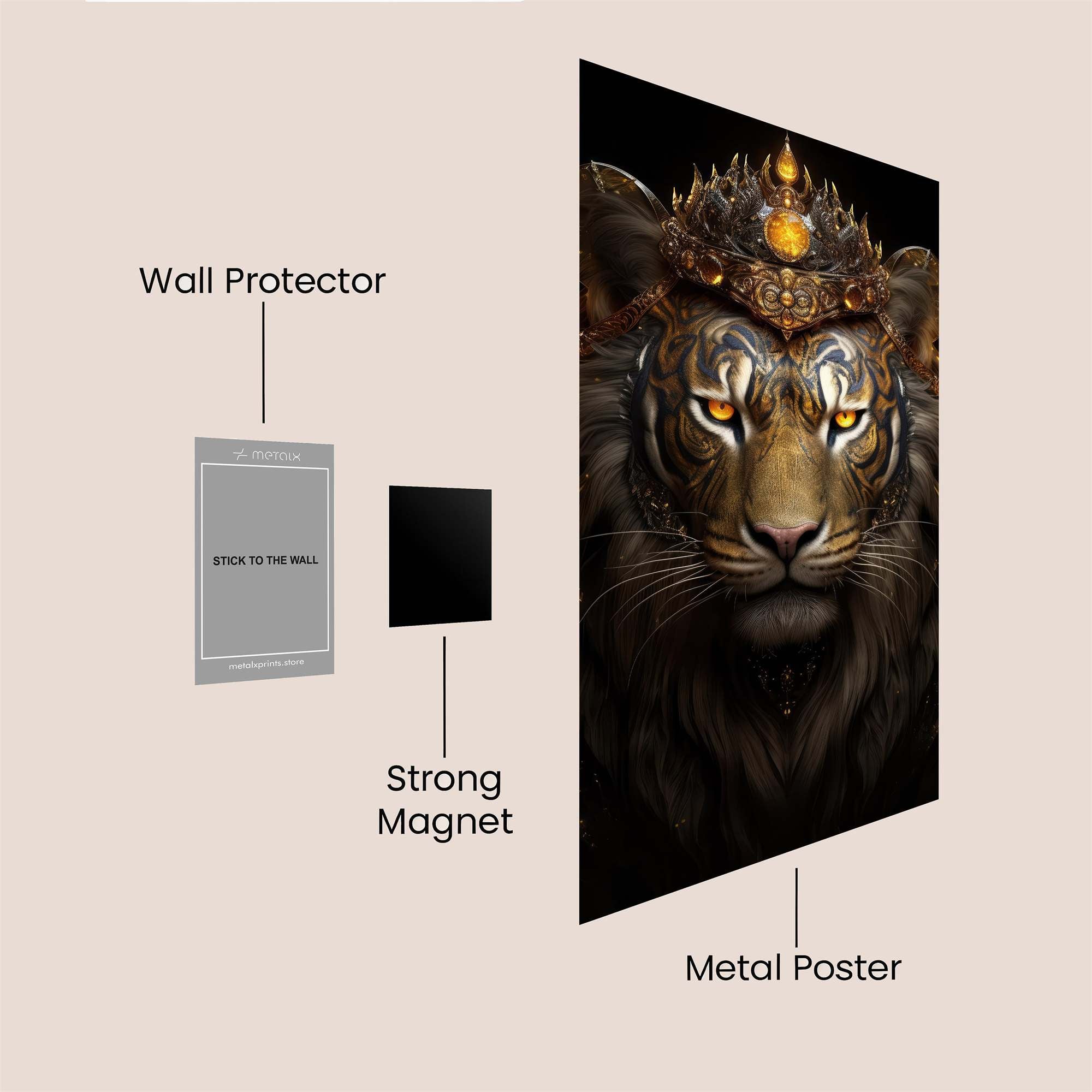 Tiger Regal Safe Wall Magnetic / M