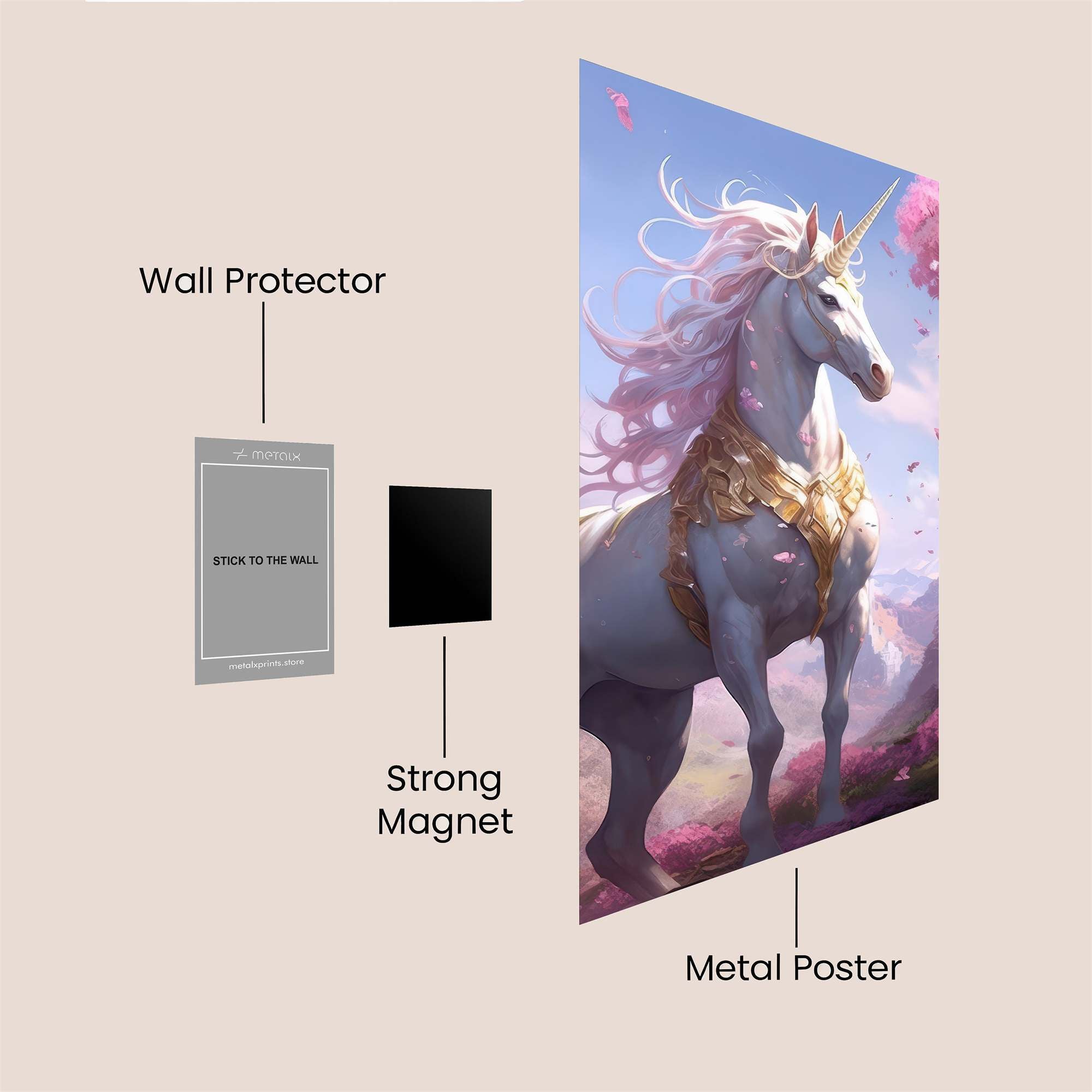 Unicorn Serenity Safe Wall Magnetic / M