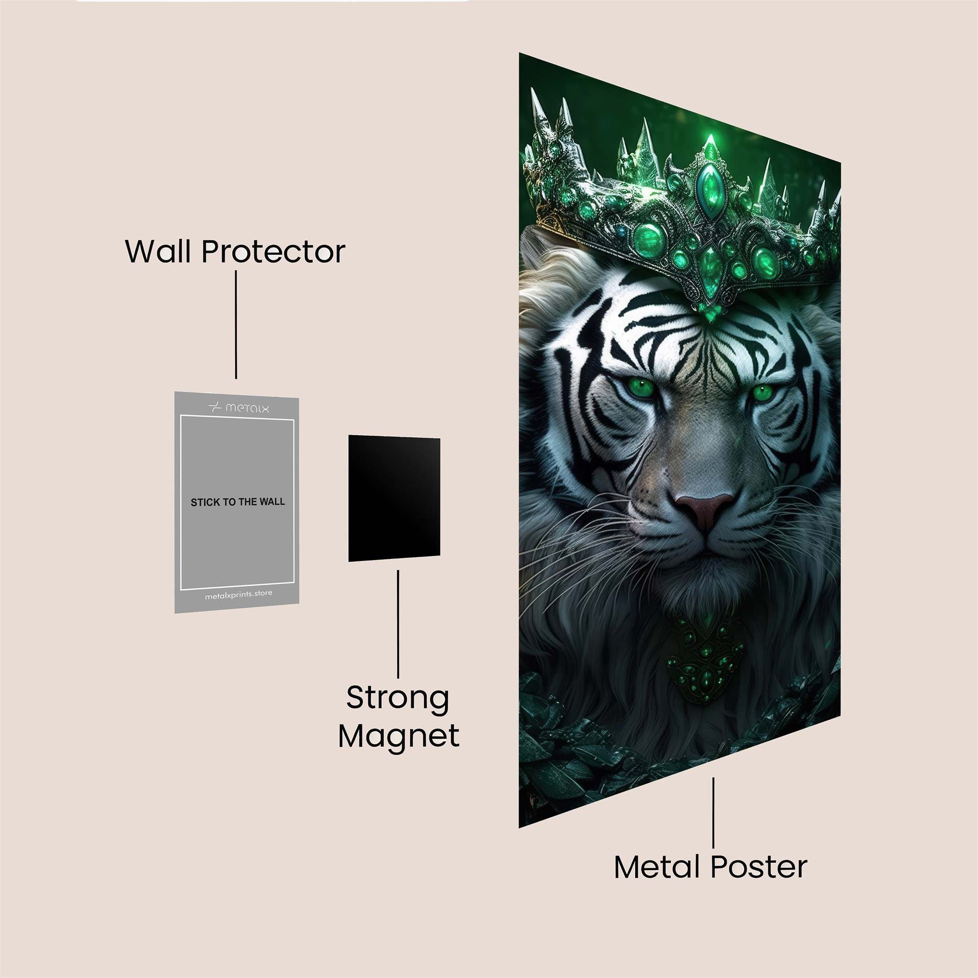 Tiger Majesty Safe Wall Magnetic / M