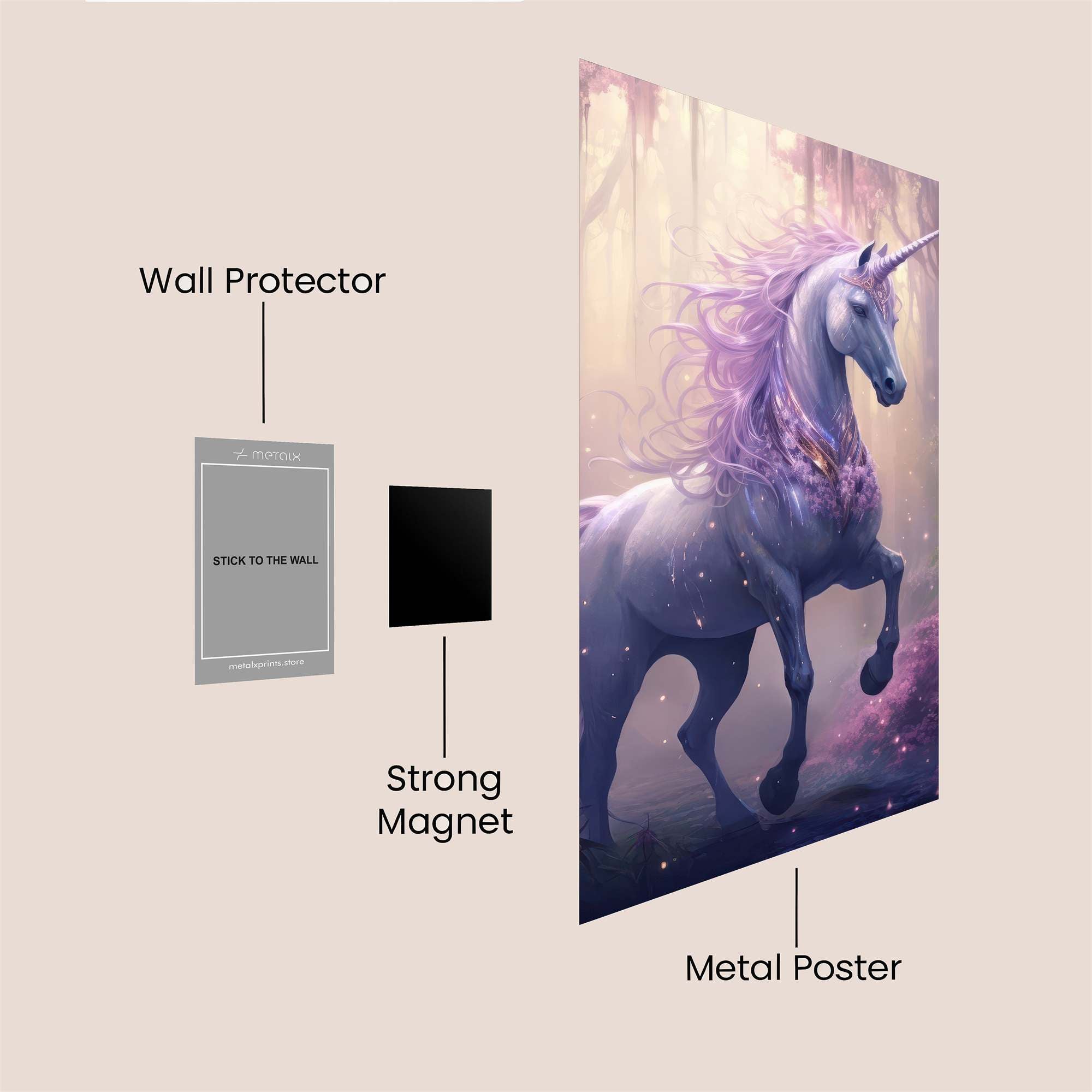 Unicorn Enchantment Safe Wall Magnetic / M