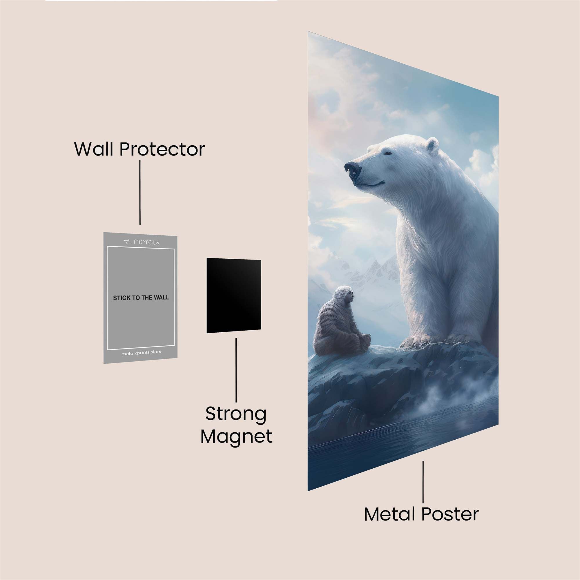 Polar Serenity Safe Wall Magnetic / M
