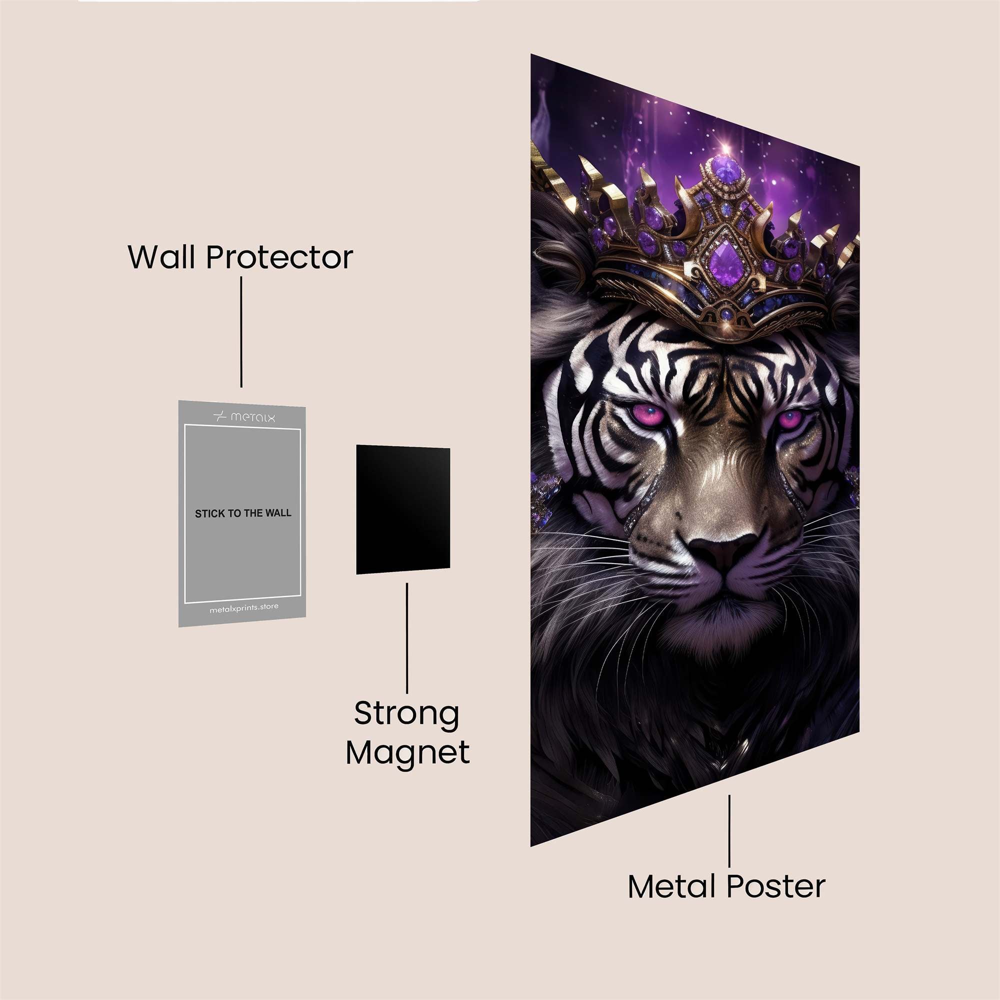 Tiger Royalty Safe Wall Magnetic / M