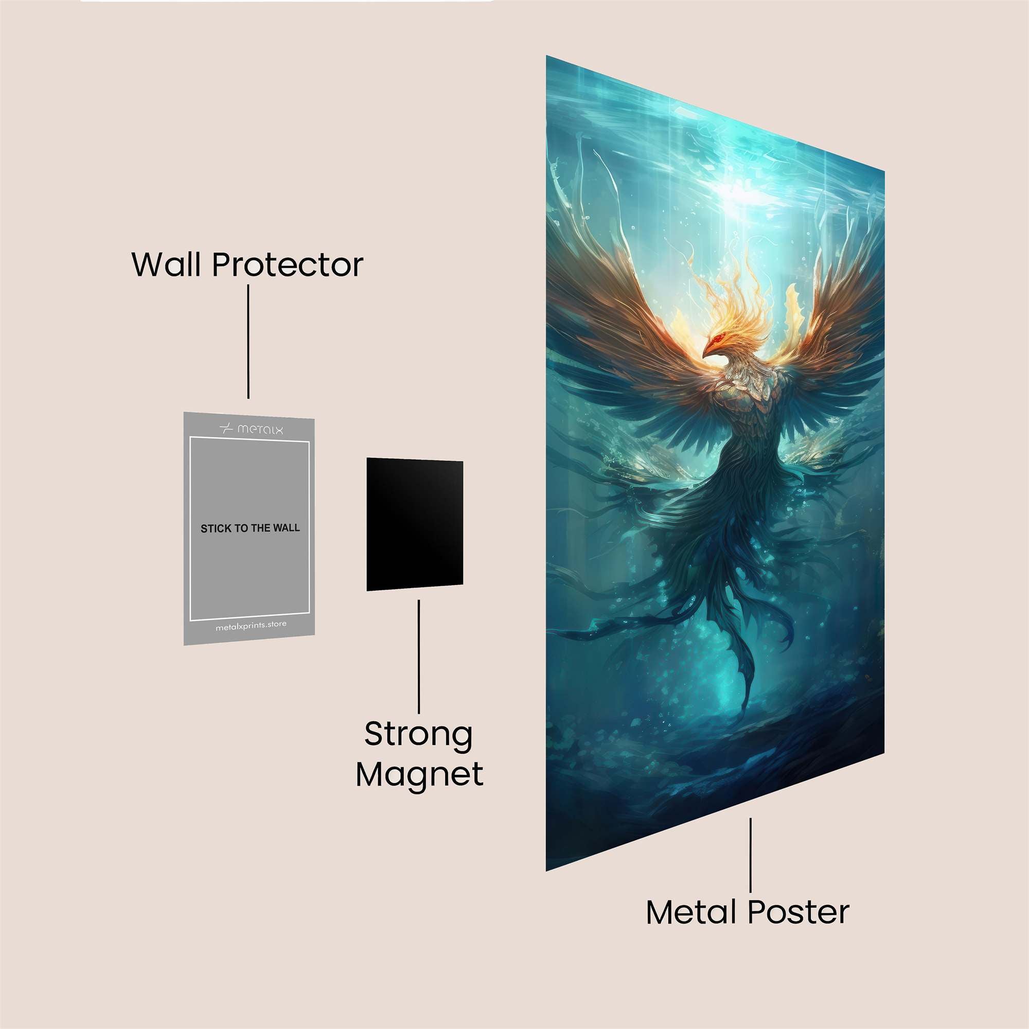 Phoenix Resplendent Safe Wall Magnetic / M