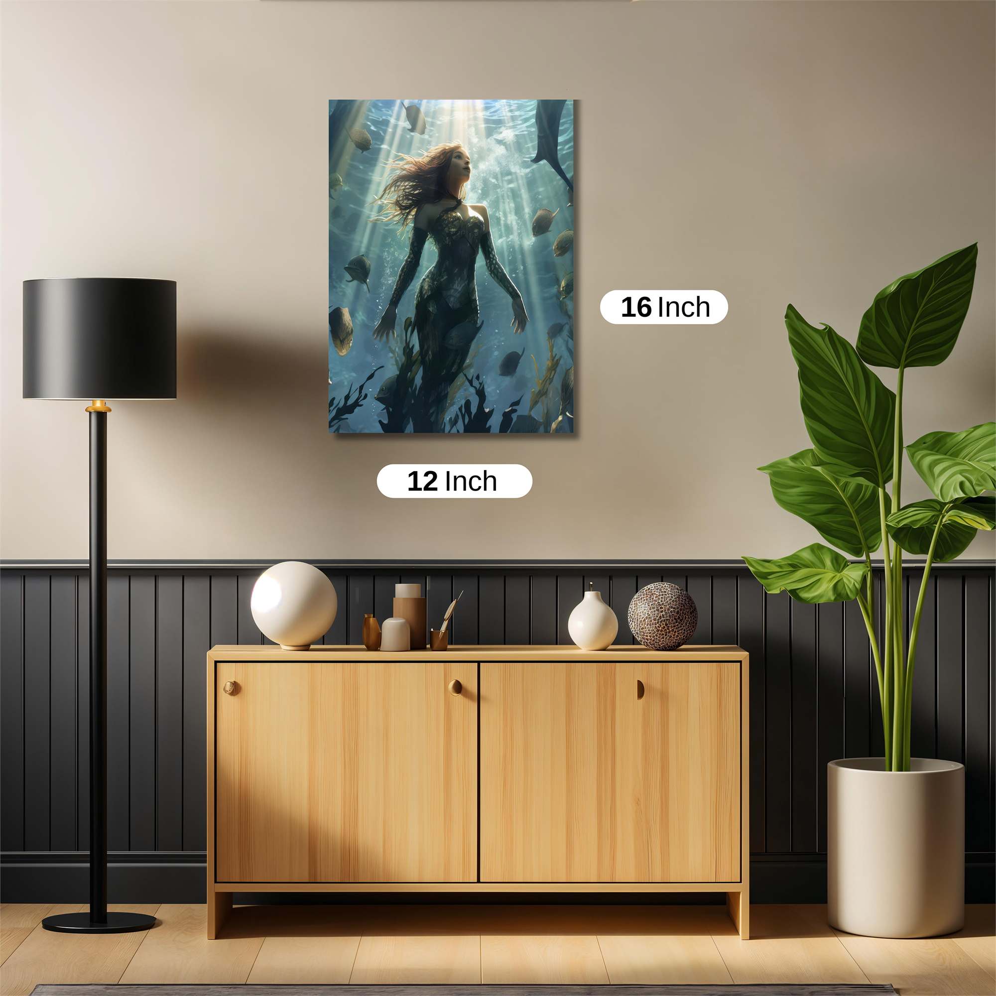 Mermaid Serenity Safe Wall Magnetic / M