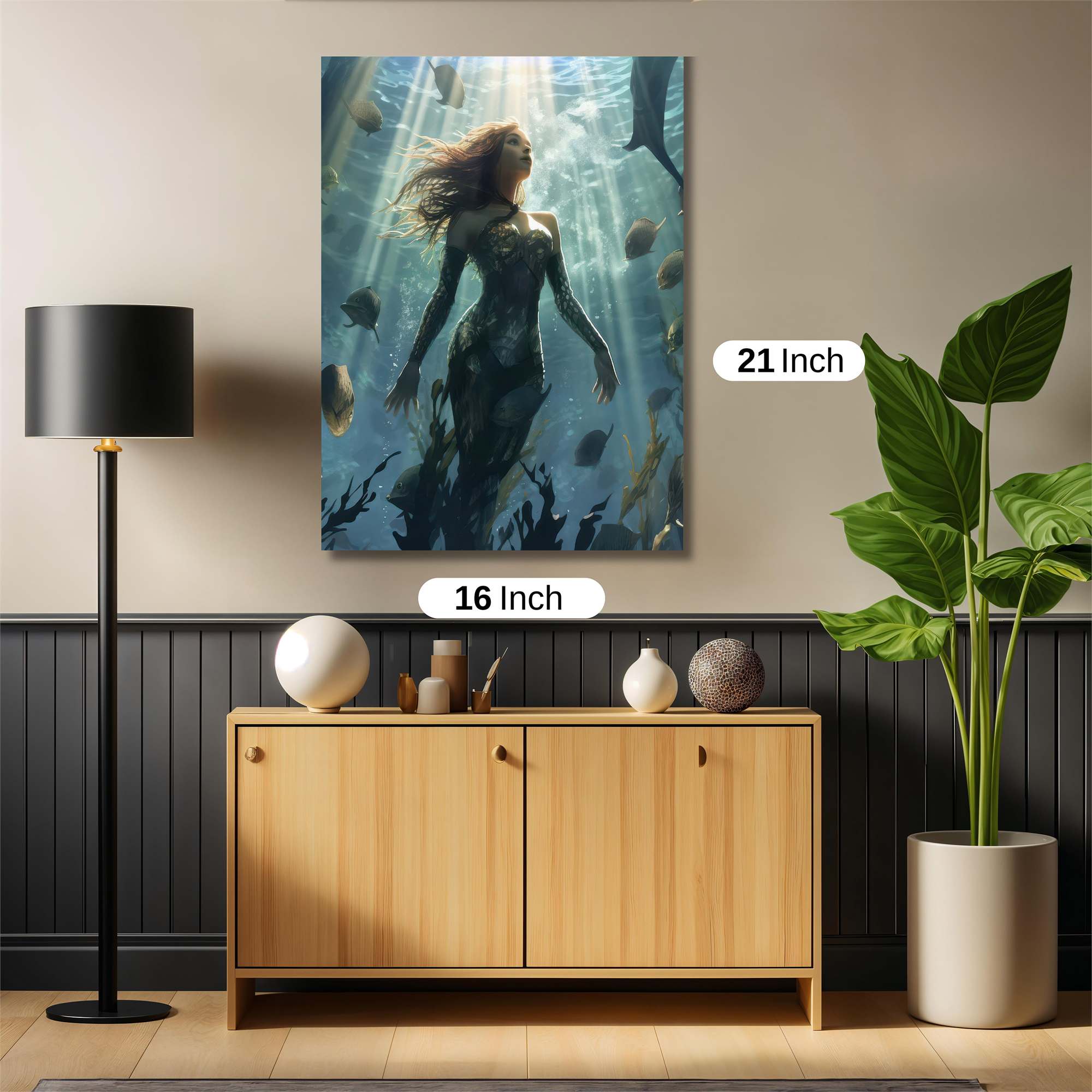 Mermaid Serenity Safe Wall Magnetic / M