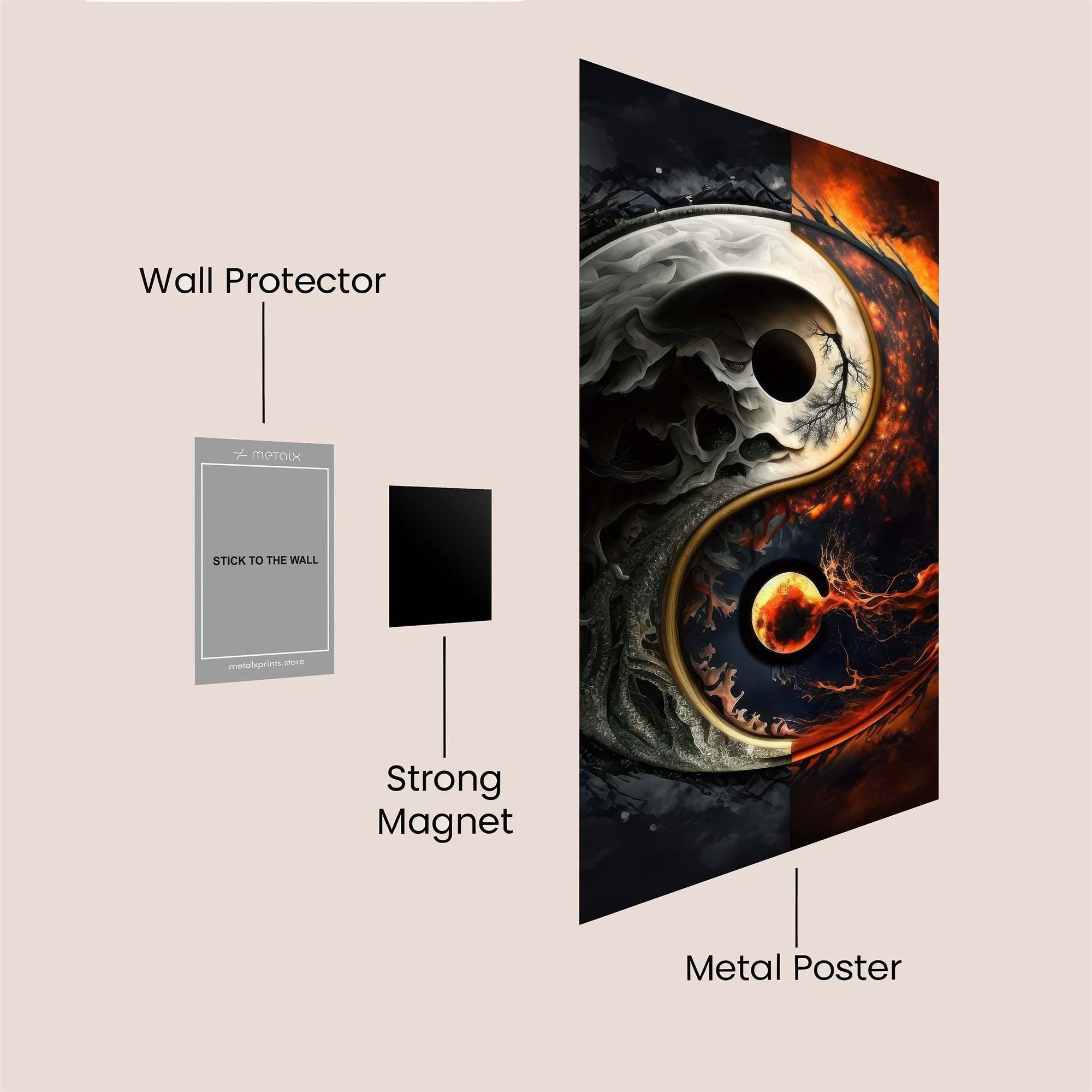 YinBlaze Safe Wall Magnetic / M