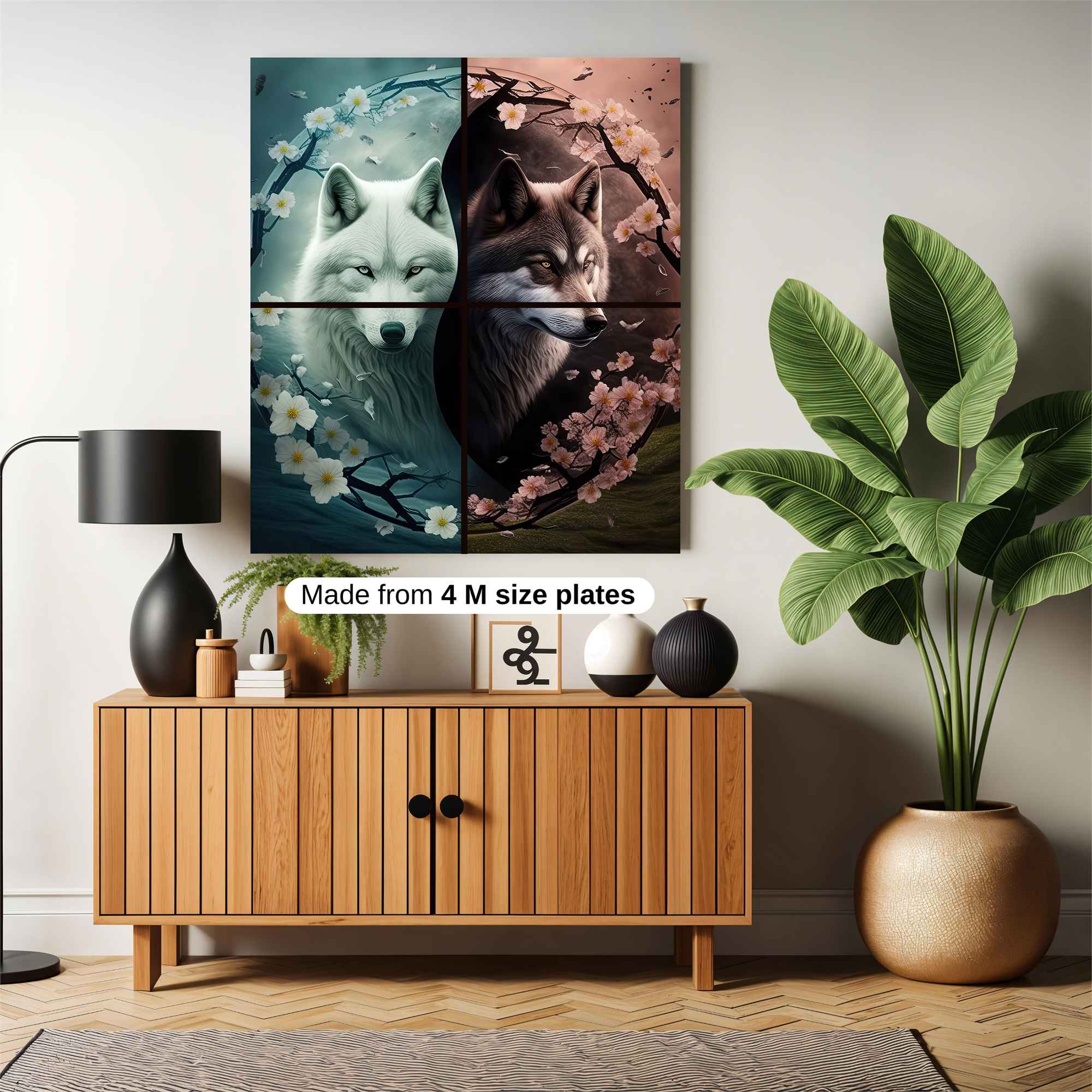 Wolves Serene Safe Wall Magnetic / M