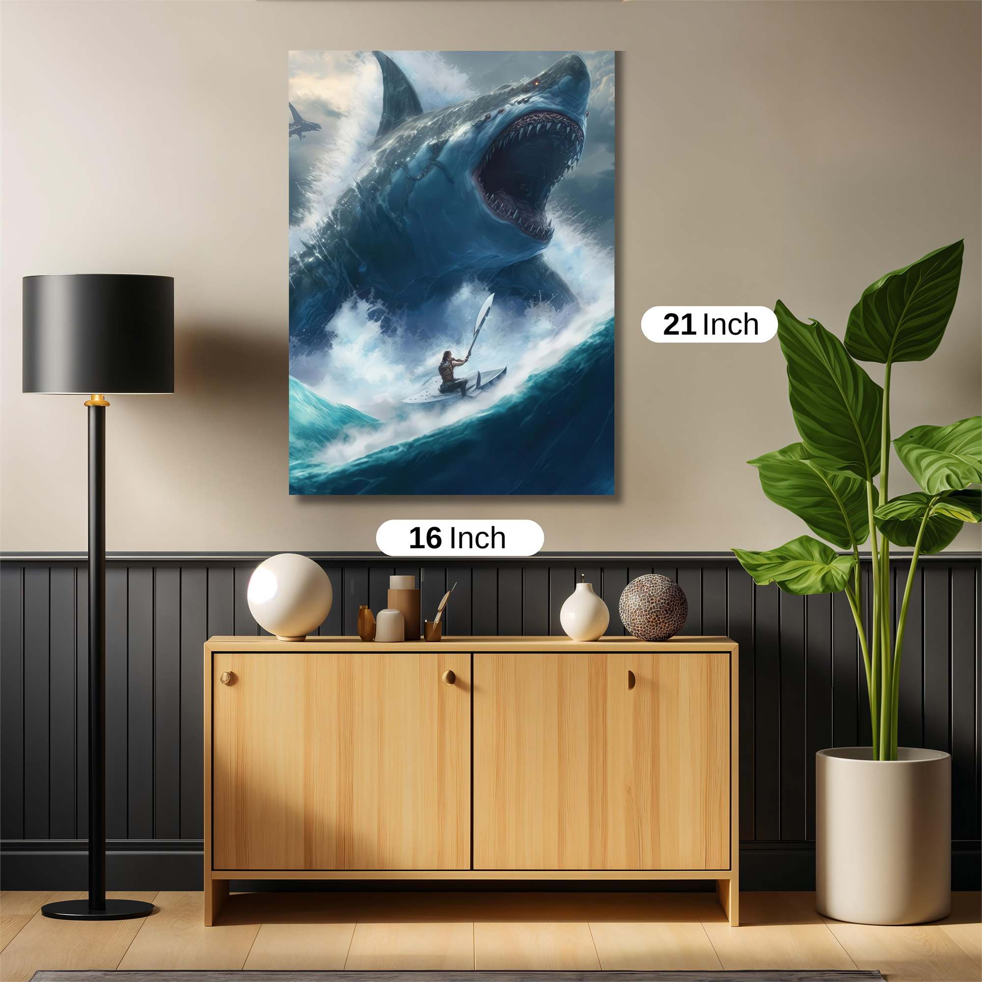 Megalodon Menace Safe Wall Magnetic / M