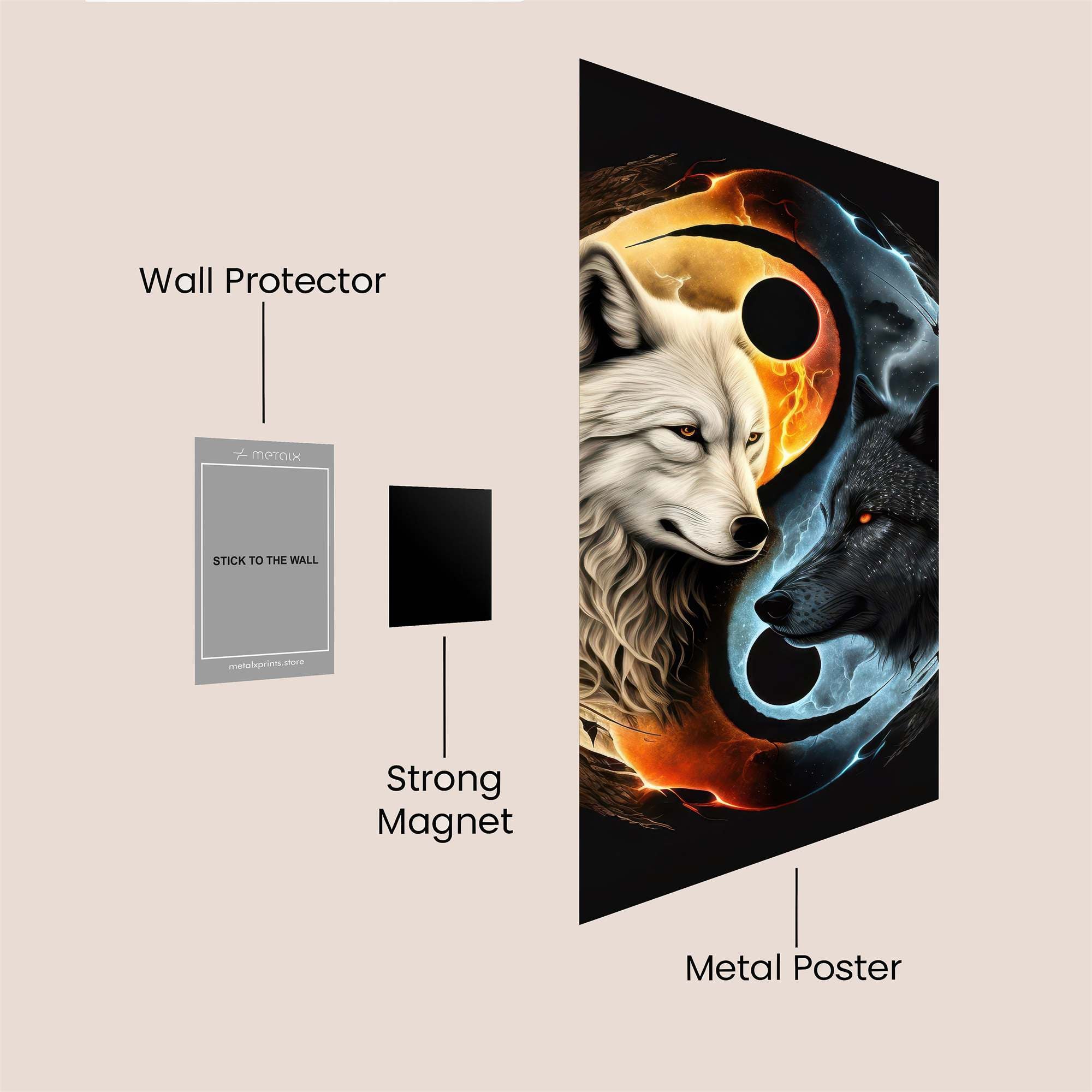 Wolf Duality Safe Wall Magnetic / M