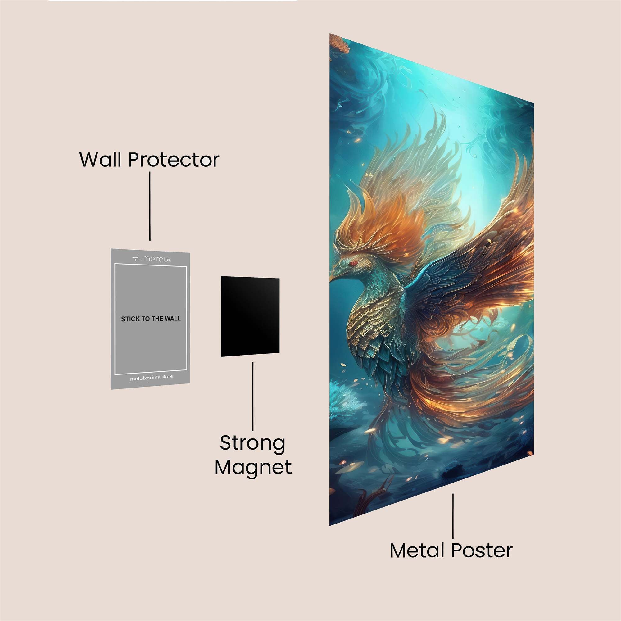 Phoenix Radiant Safe Wall Magnetic / M
