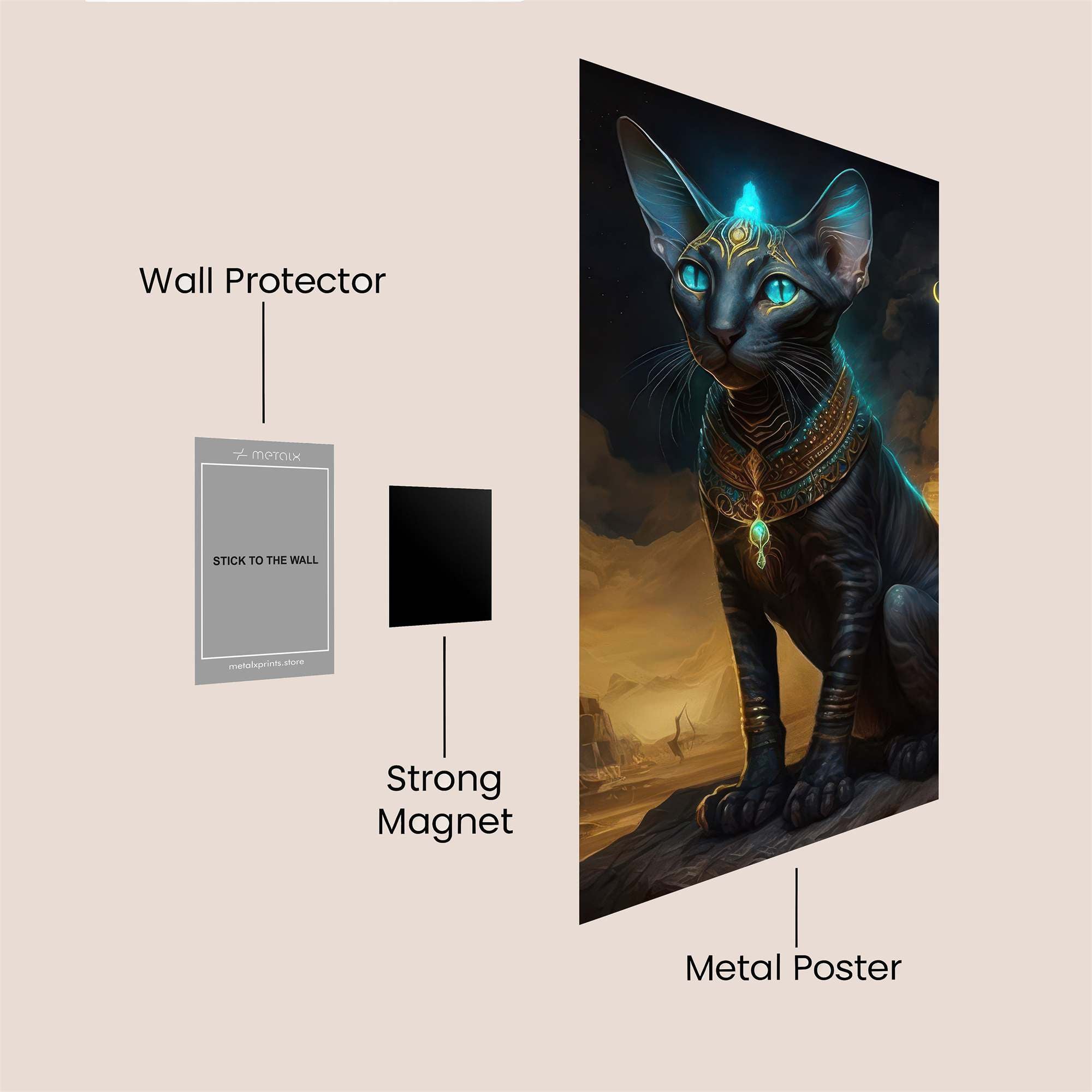 Bastet Enigma Safe Wall Magnetic / M