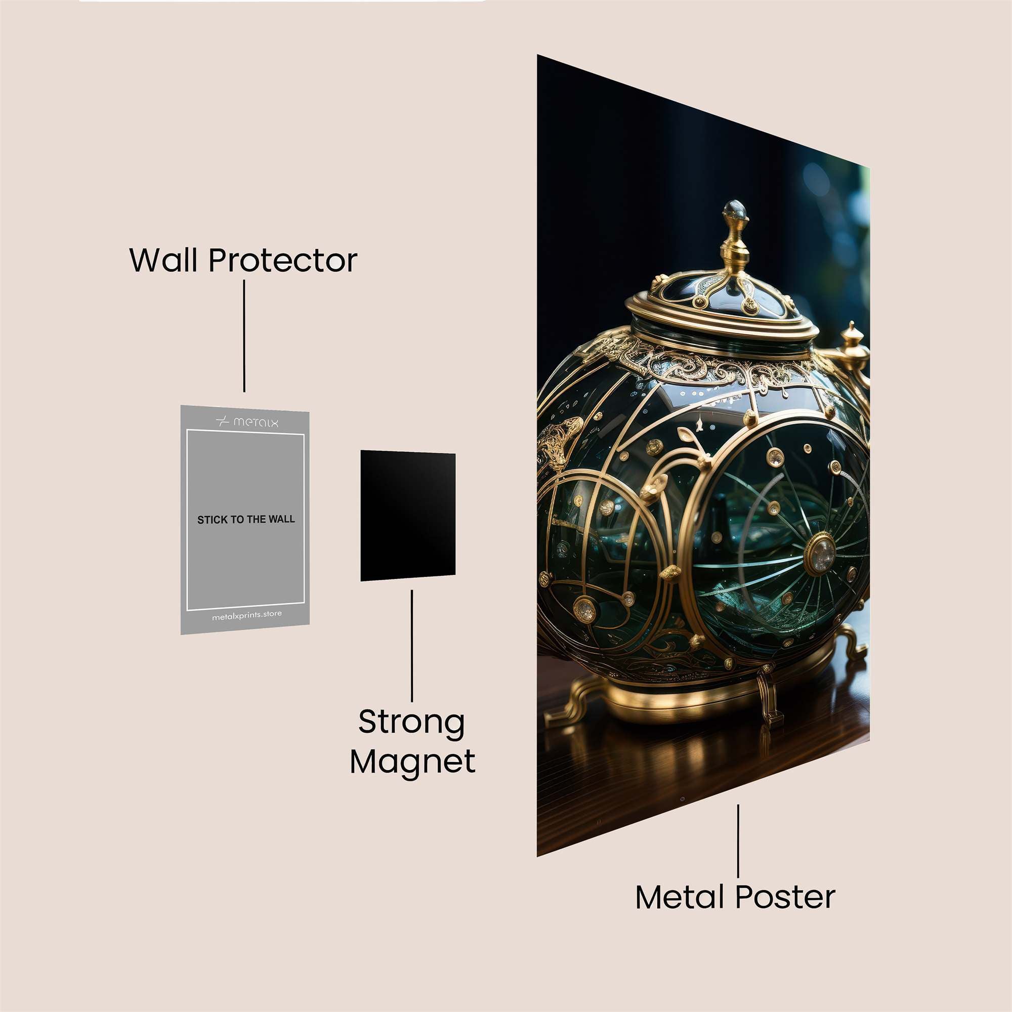 Celestial Elegance Safe Wall Magnetic / M