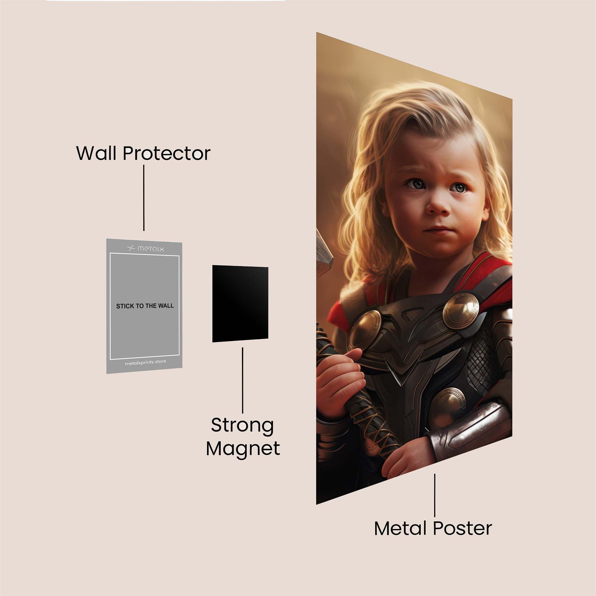 Thor Triumphant Safe Wall Magnetic / M