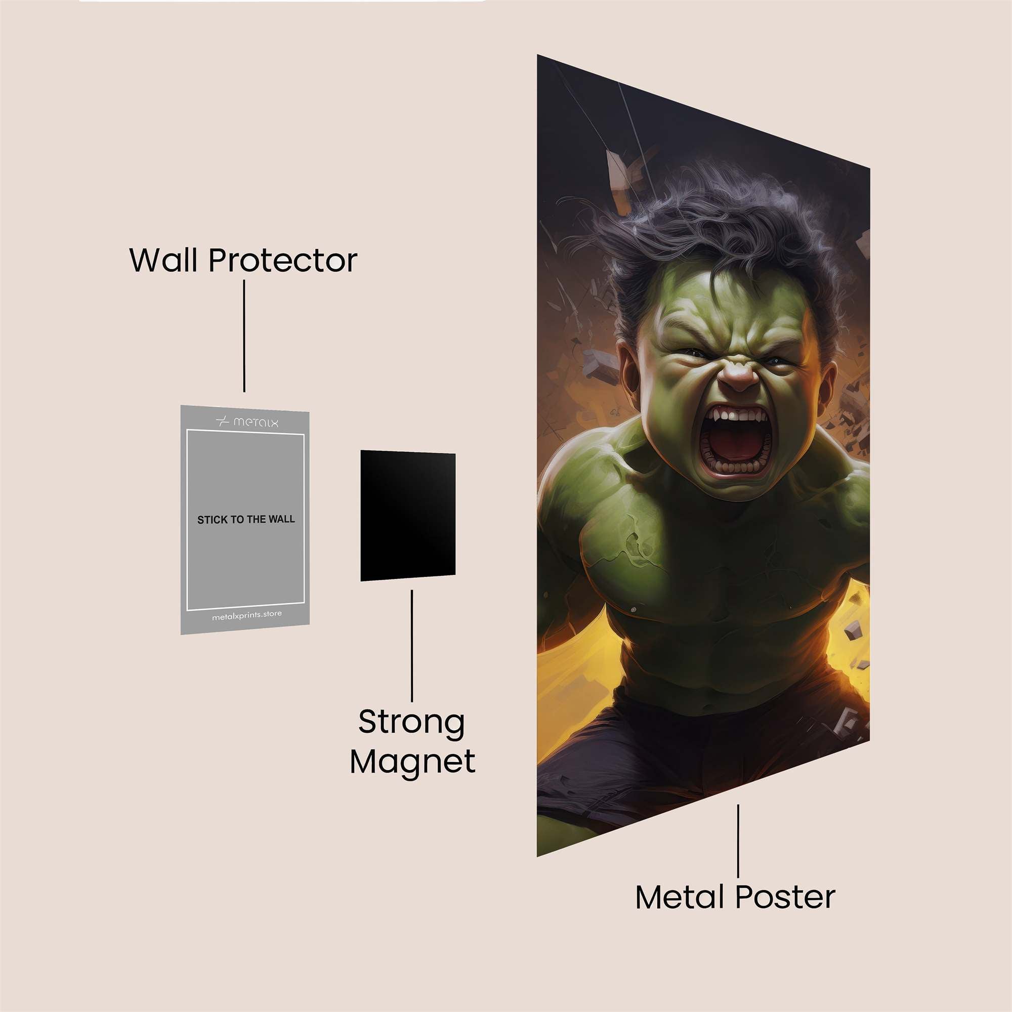 Hulk Rage Safe Wall Magnetic / M