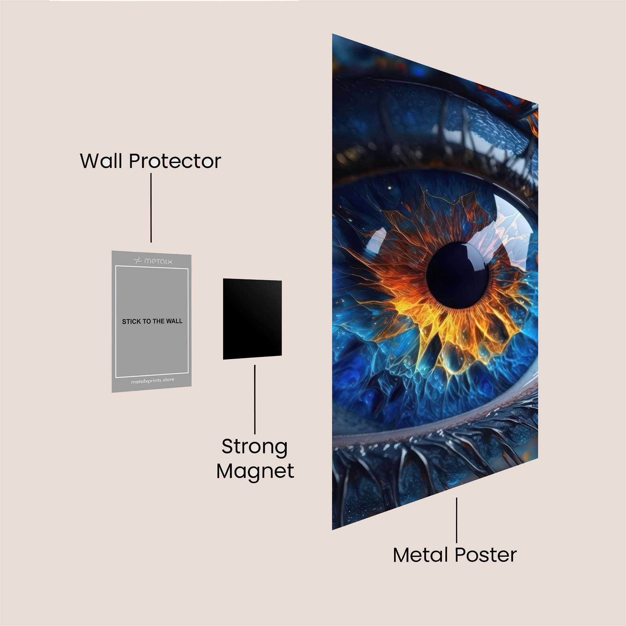 Dragonfire Gaze Safe Wall Magnetic / M