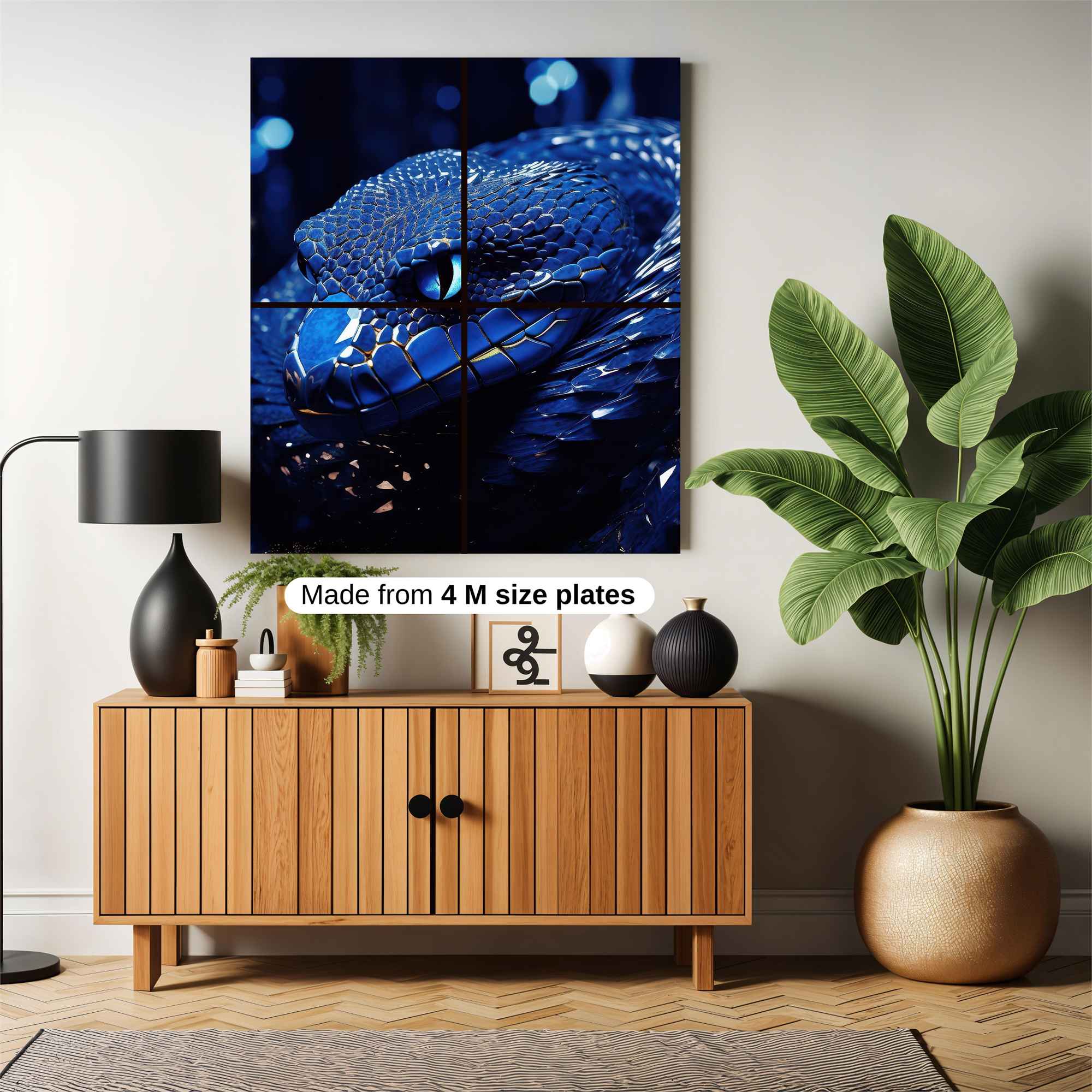 Azure Serpent Safe Wall Magnetic / M