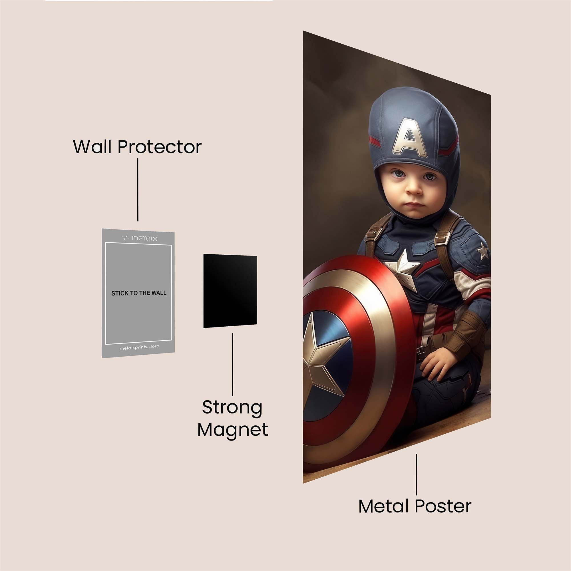 Captain Joy Safe Wall Magnetic / M