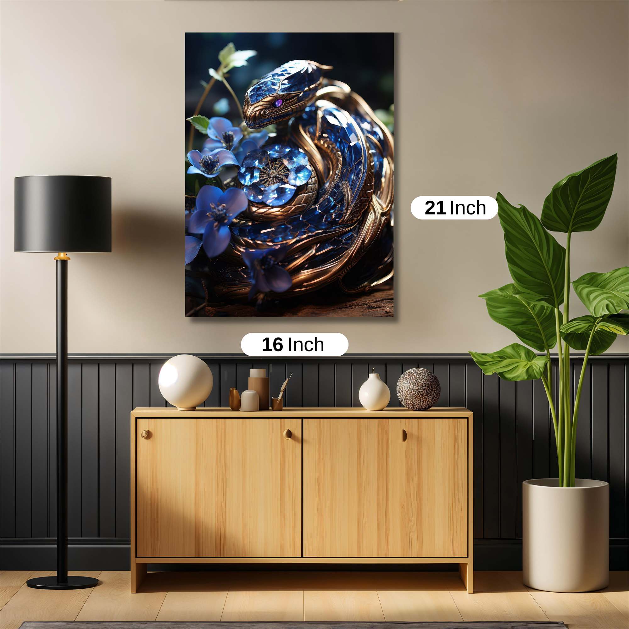 Crystal Serpent Safe Wall Magnetic / M