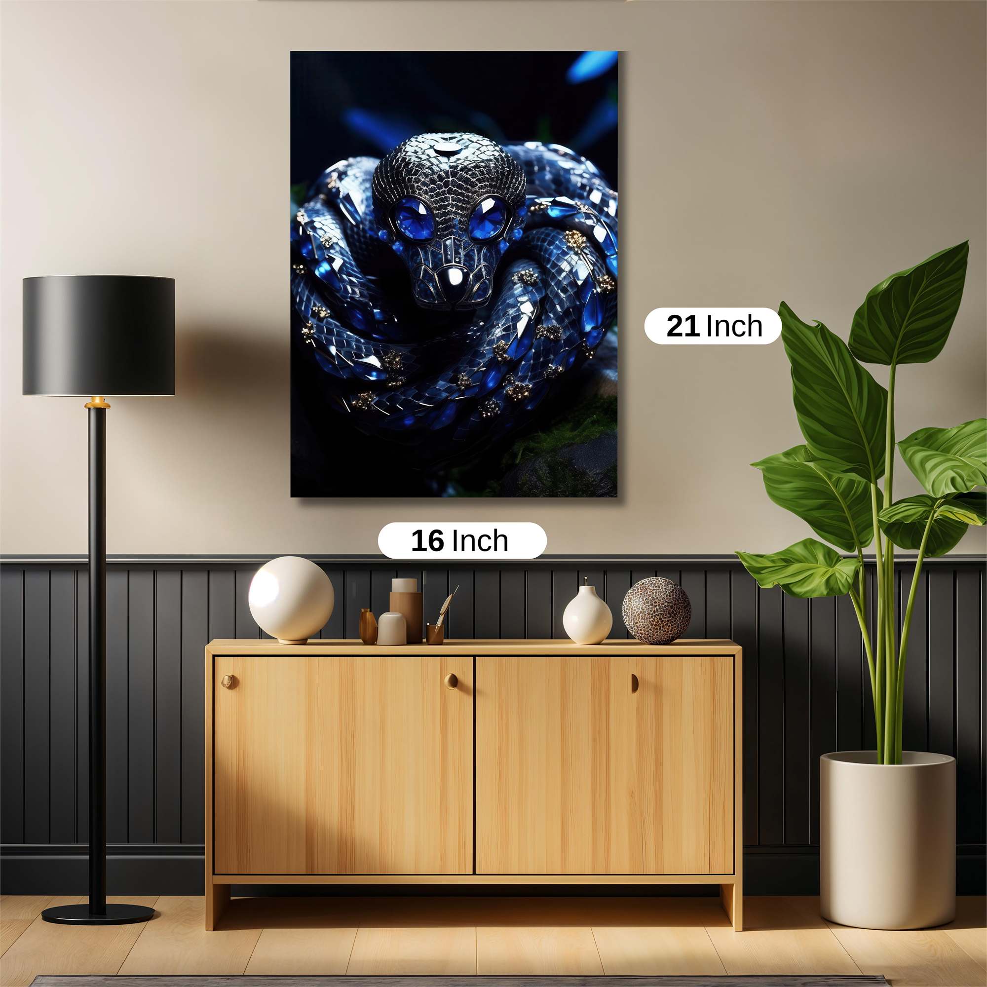 Jewel Serpent Safe Wall Magnetic / M