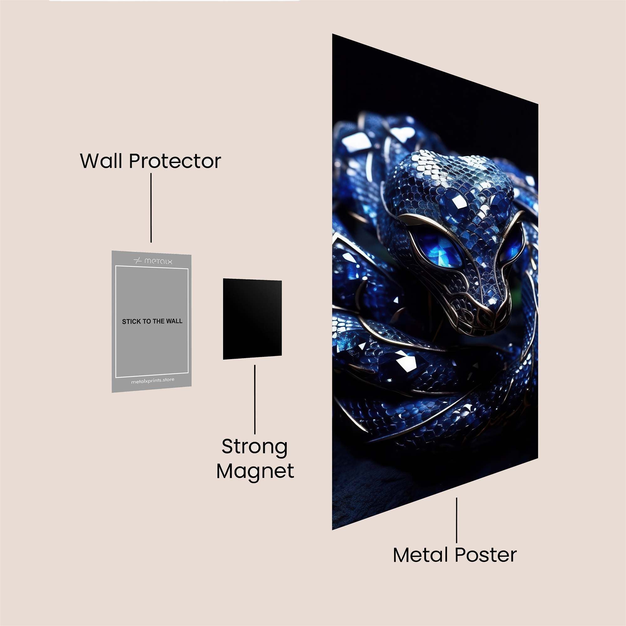 Serpentine Mystery Safe Wall Magnetic / M