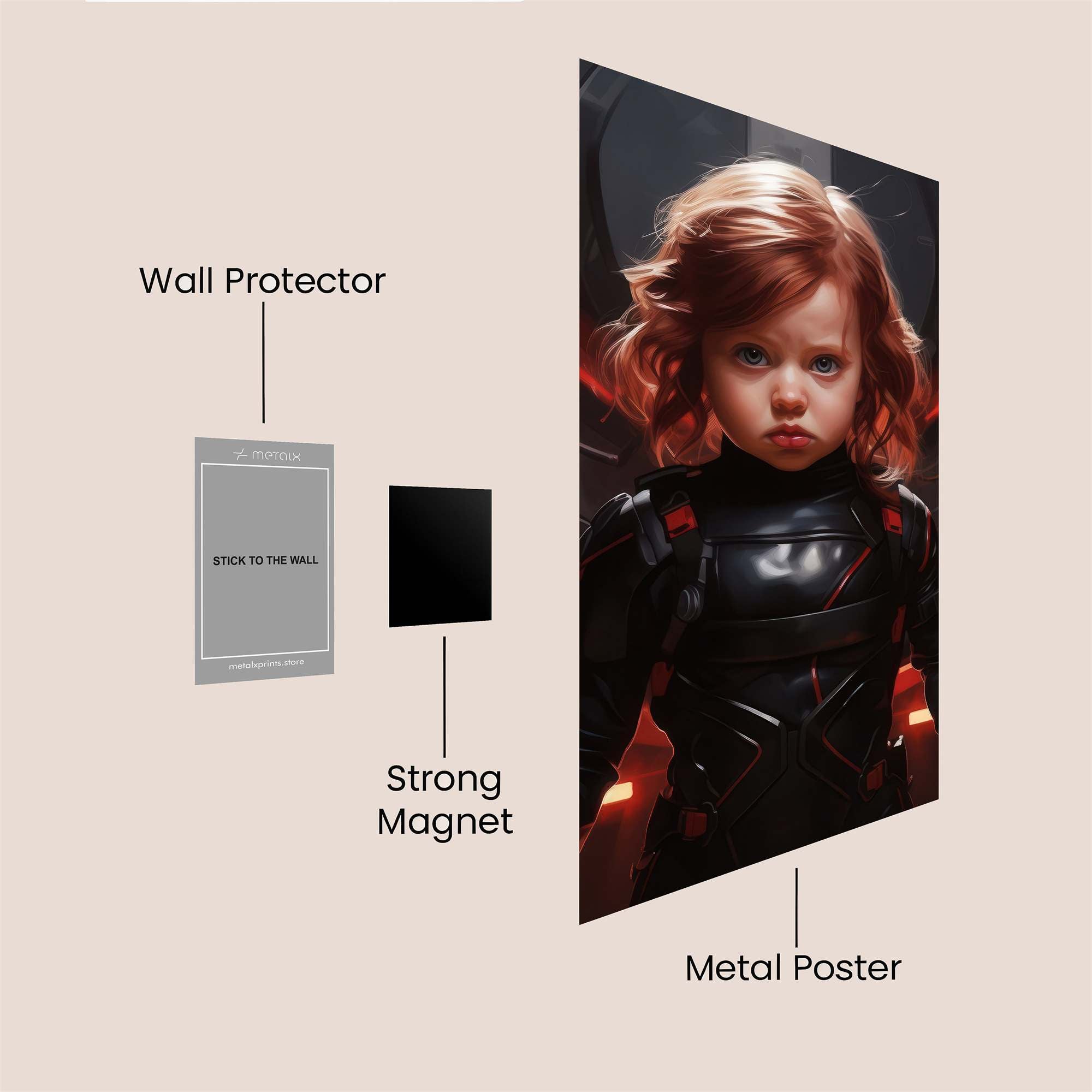 Child Warrior Safe Wall Magnetic / M