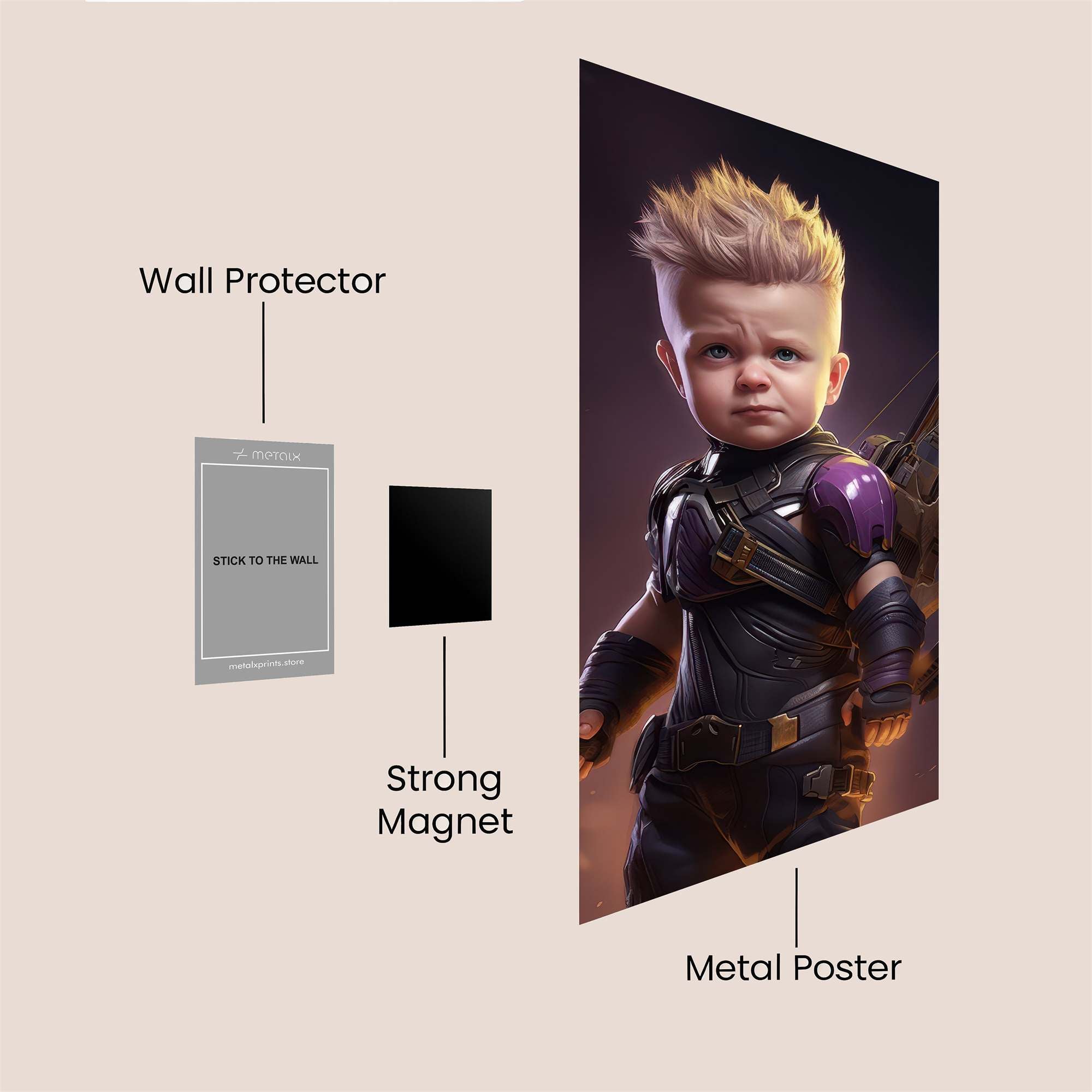 Hawkeye Heroic Safe Wall Magnetic / M