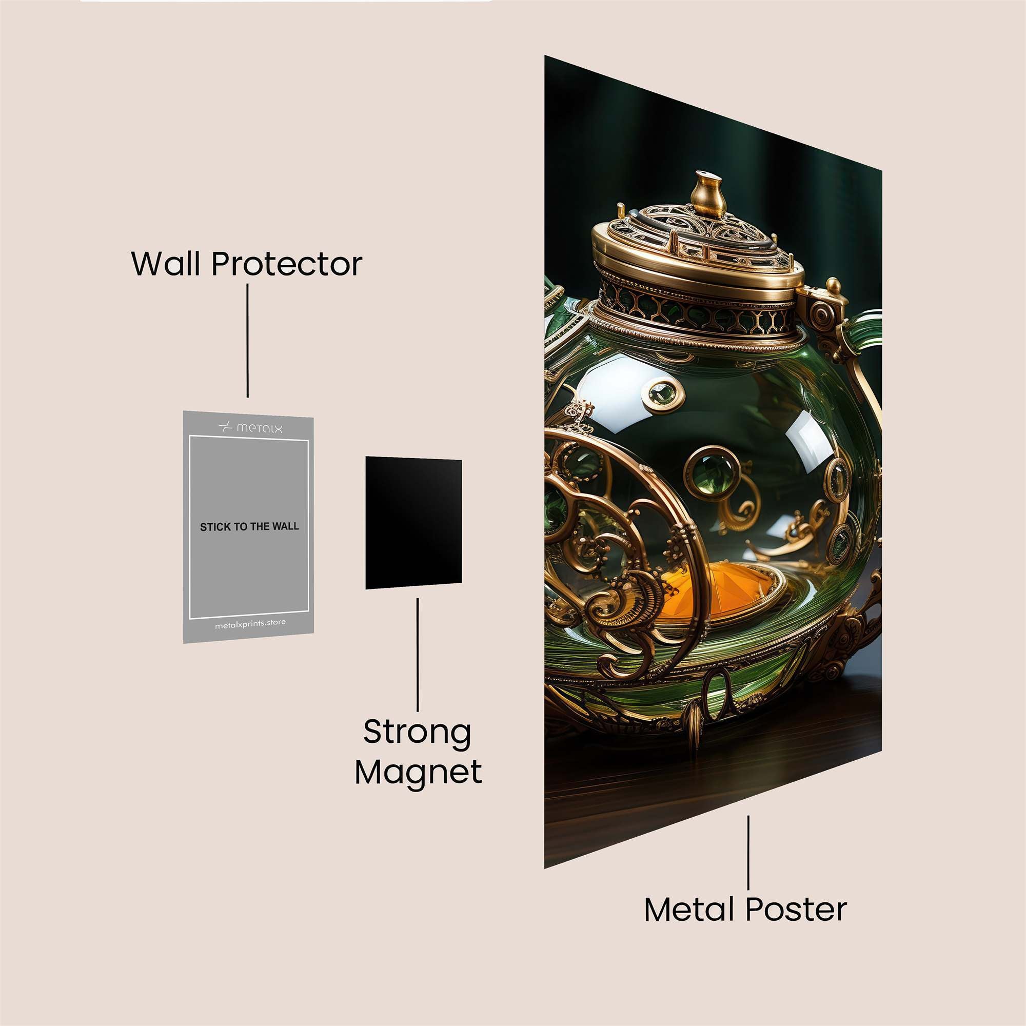 Teapot Enchantment Safe Wall Magnetic / M