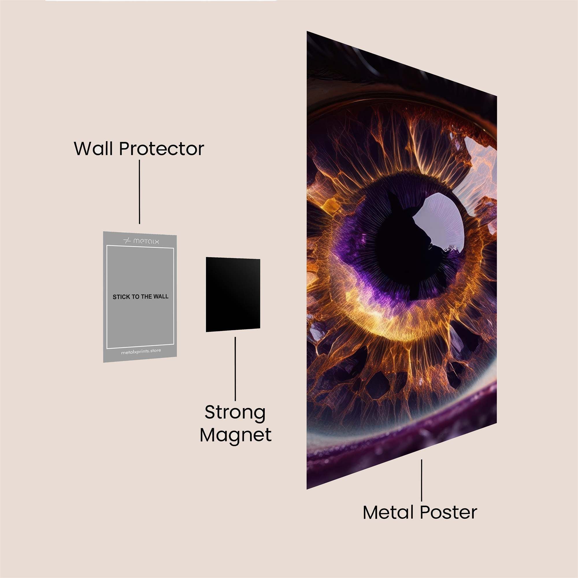 CrystalGaze Safe Wall Magnetic / M