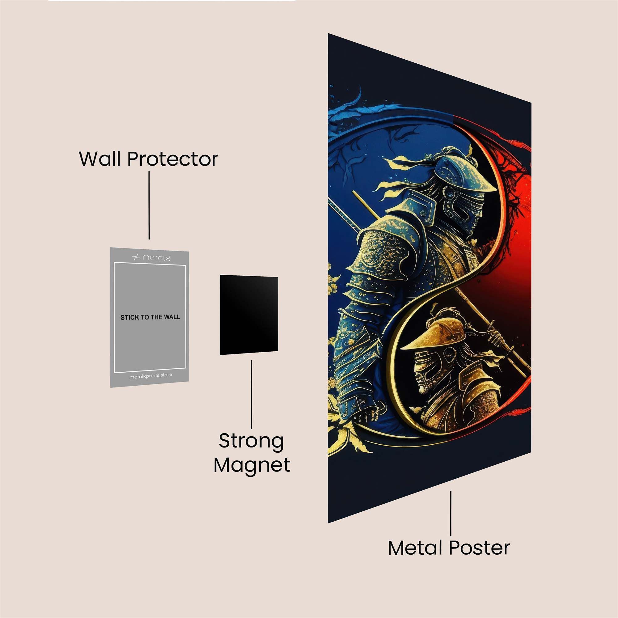 Samurai Serenity Safe Wall Magnetic / M