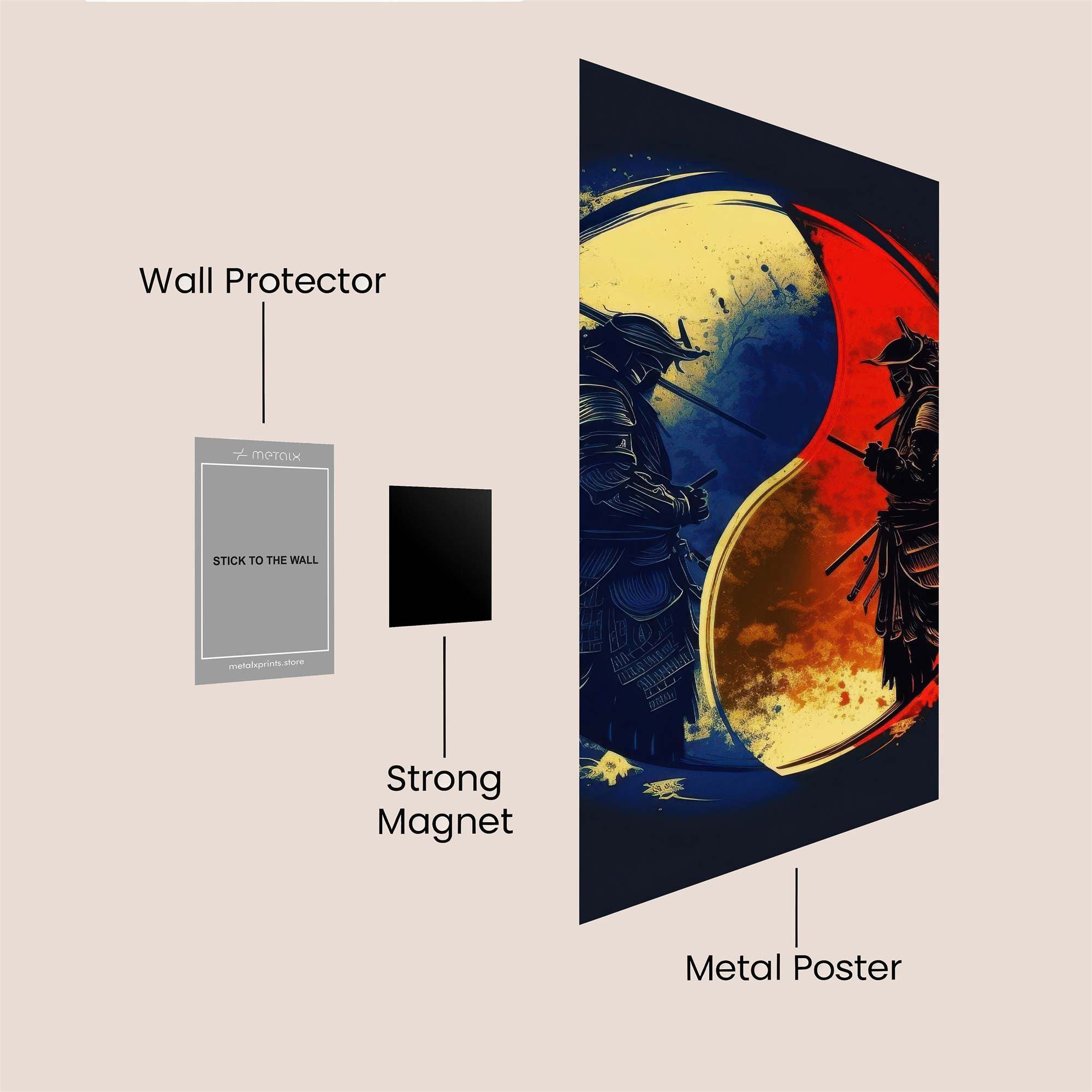 Samurai Harmony Safe Wall Magnetic / M