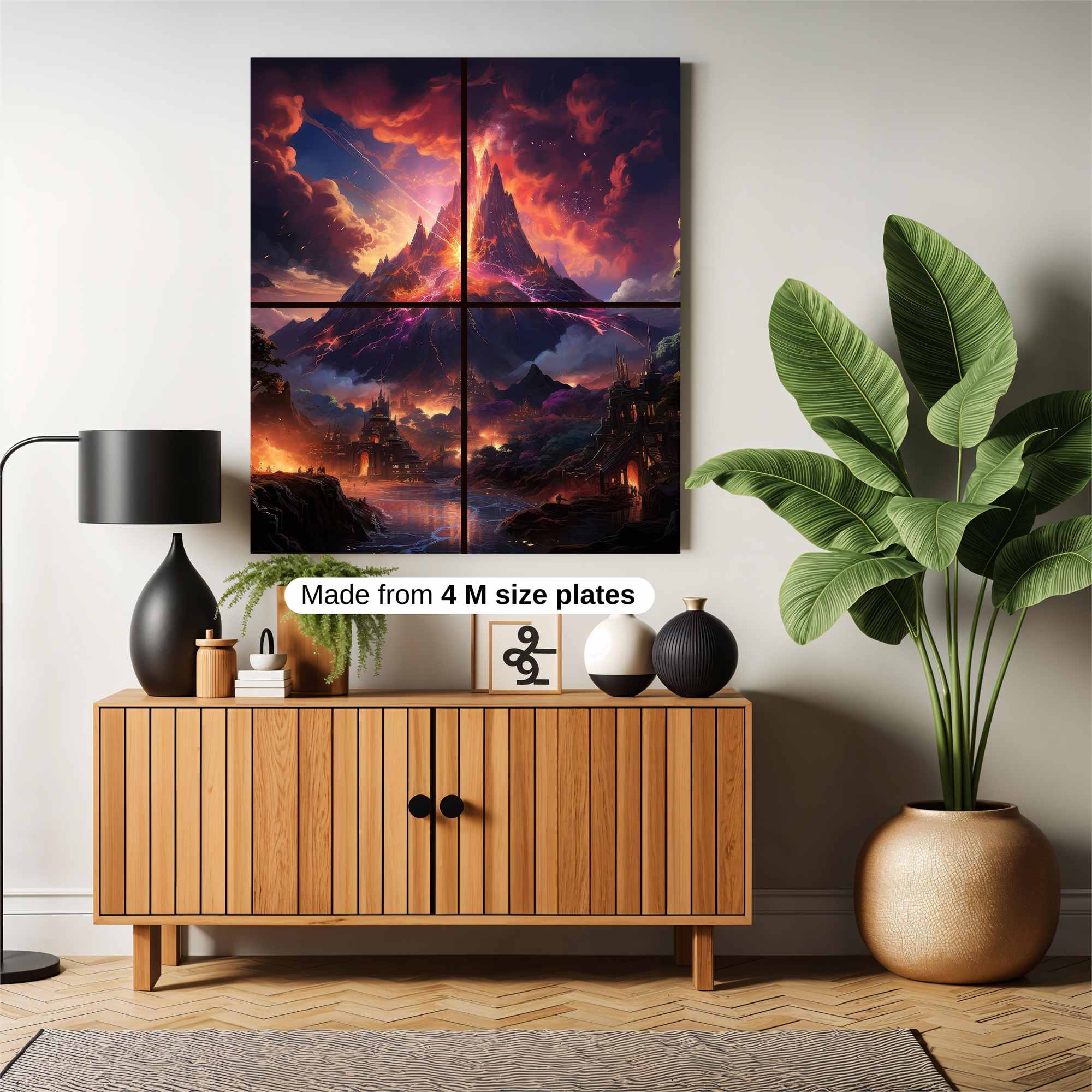 Volcano Eruption Safe Wall Magnetic / M