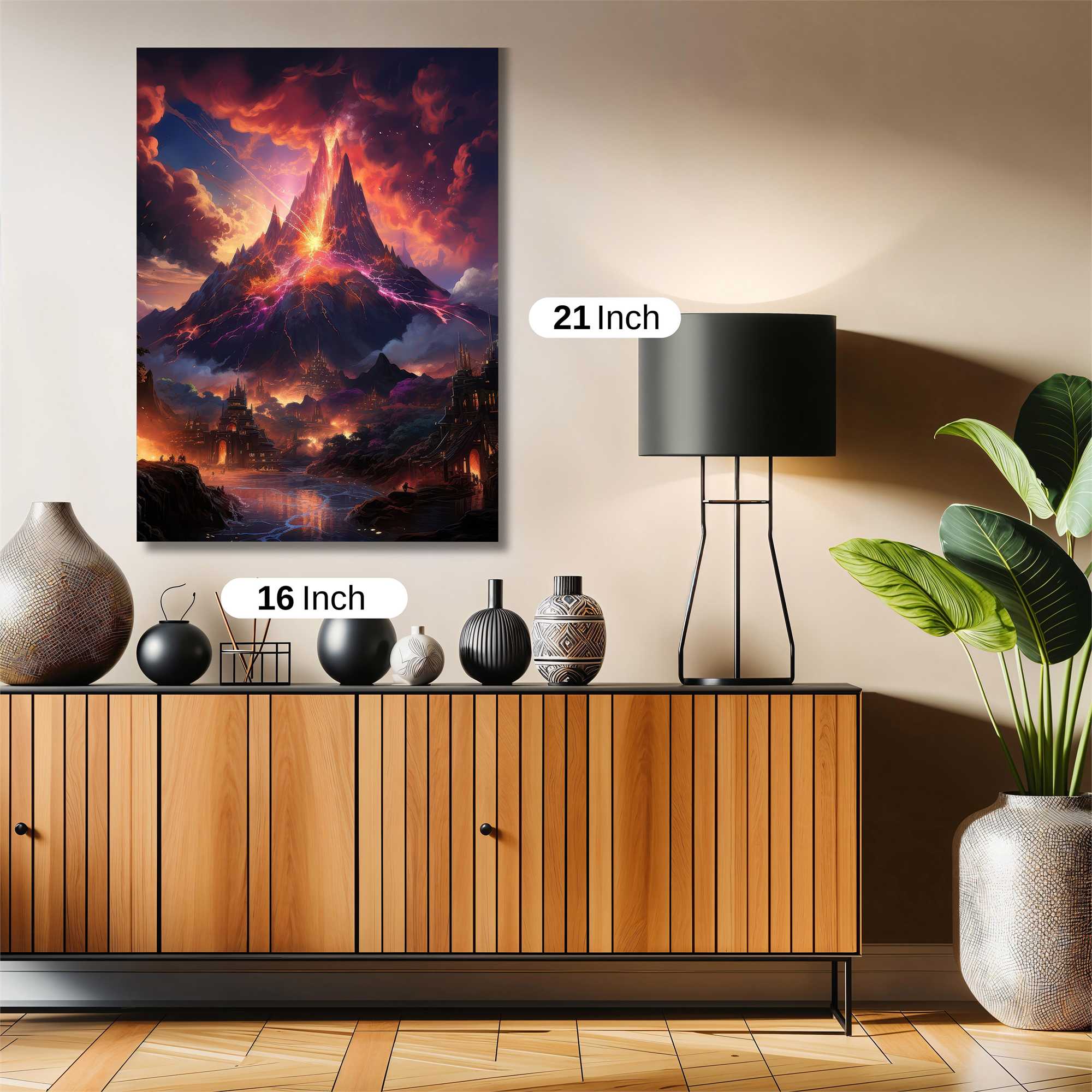Volcano Eruption Safe Wall Magnetic / M