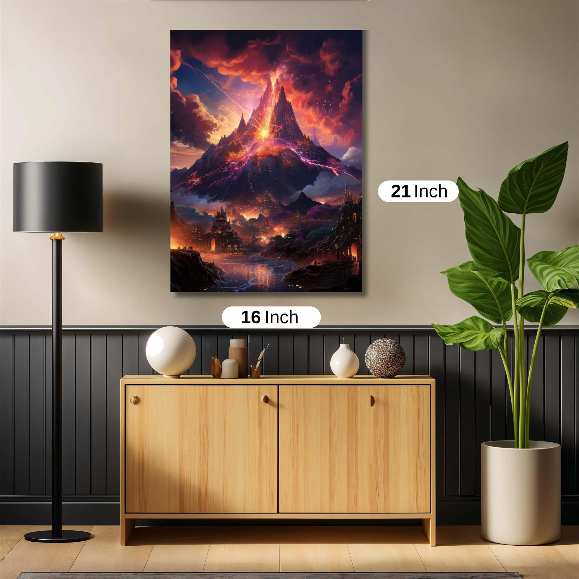 Volcano Eruption Safe Wall Magnetic / M