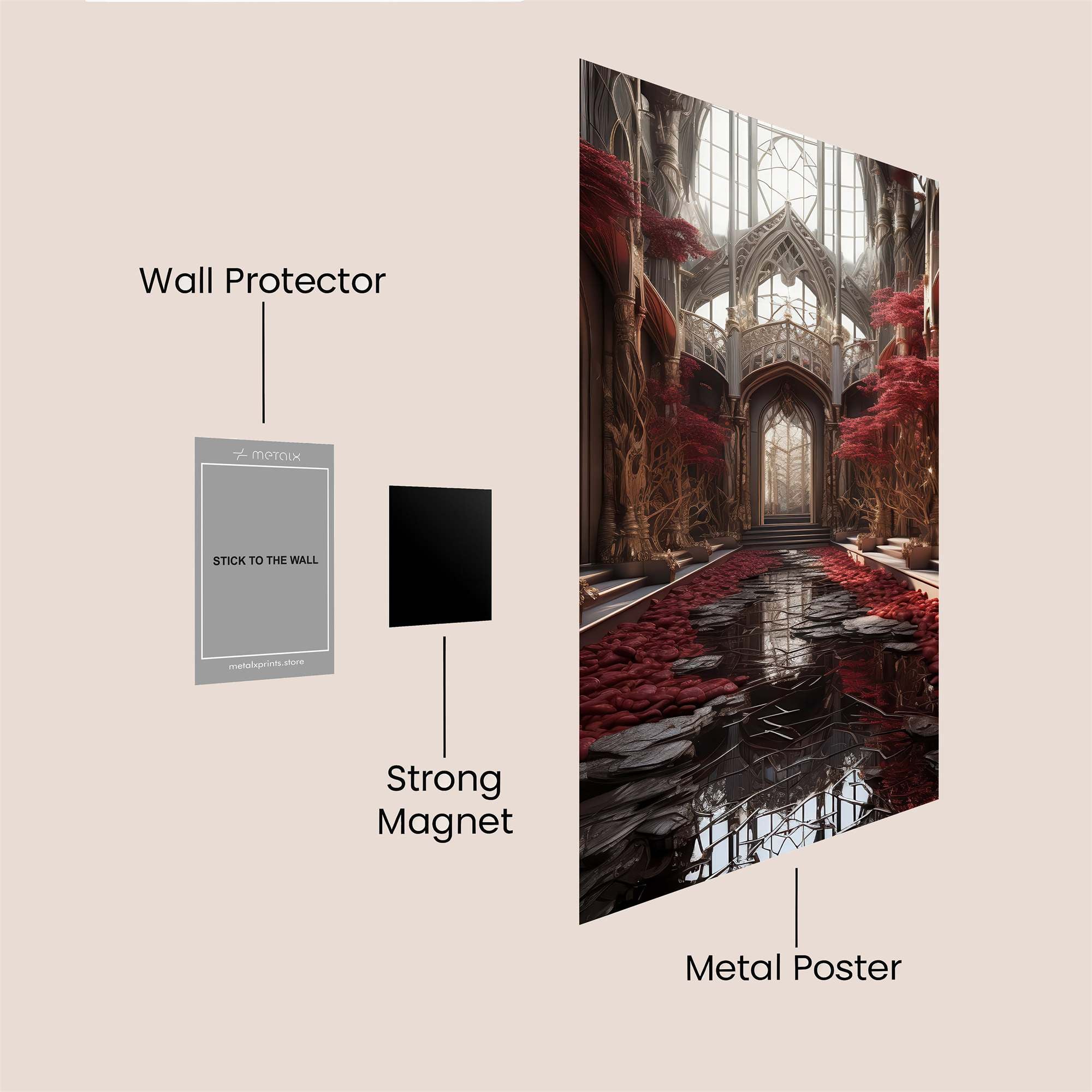 Cathedral Serenity Safe Wall Magnetic / M