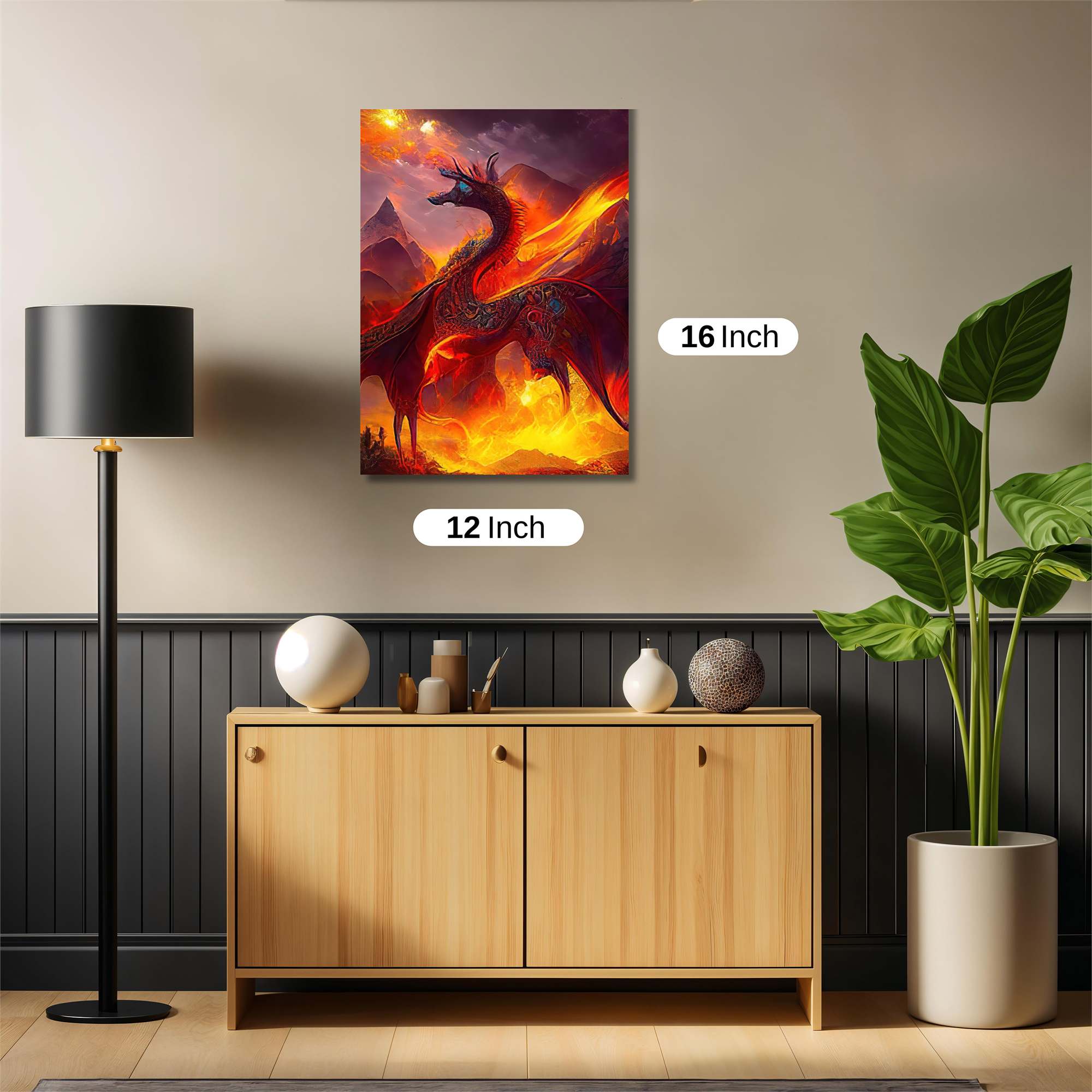 Dragon Blaze Safe Wall Magnetic / M